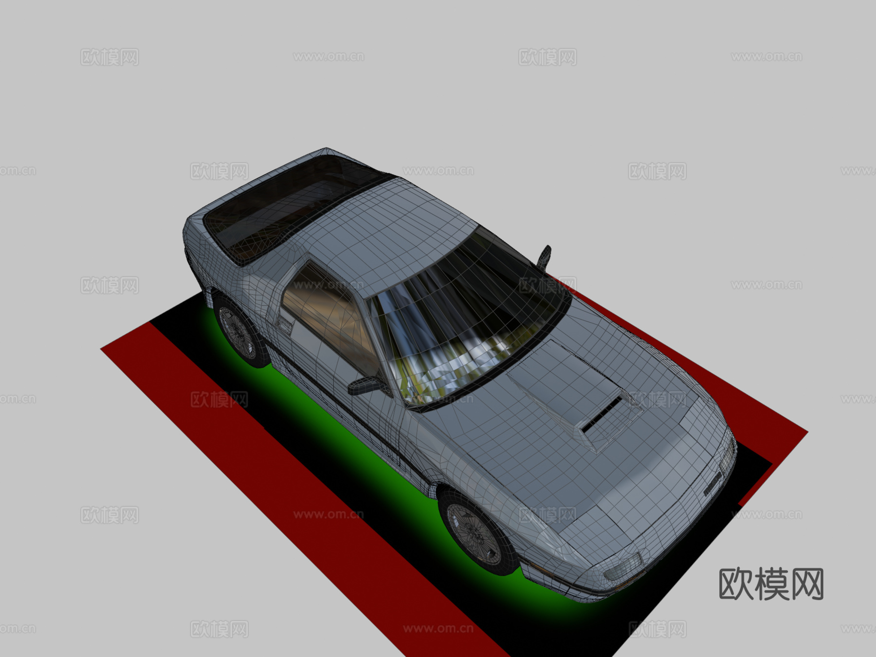 马自达RX7 FC3d模型下载（渲染图2）