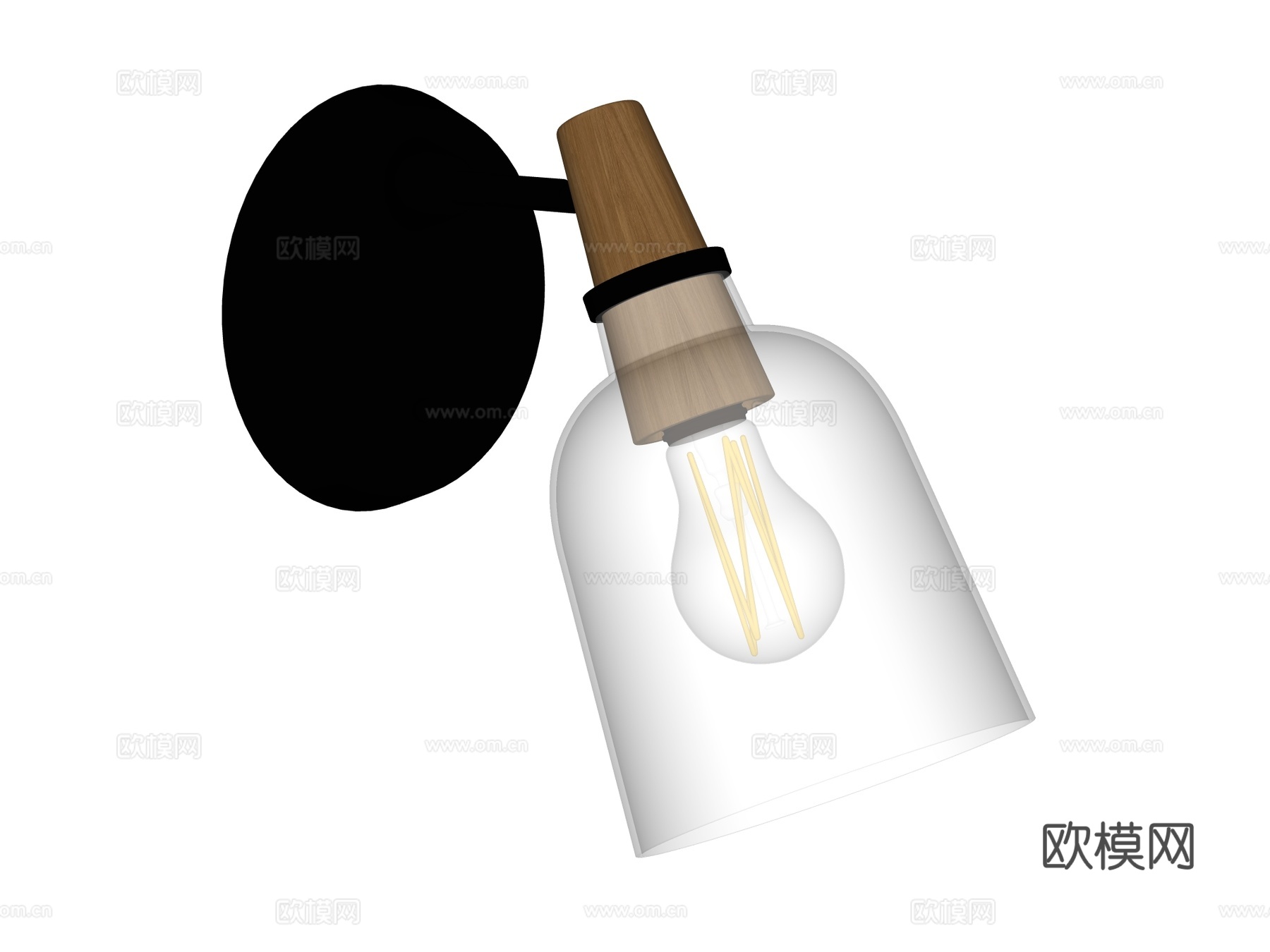壁灯 装饰壁灯 金属壁灯 玻璃壁灯su模型