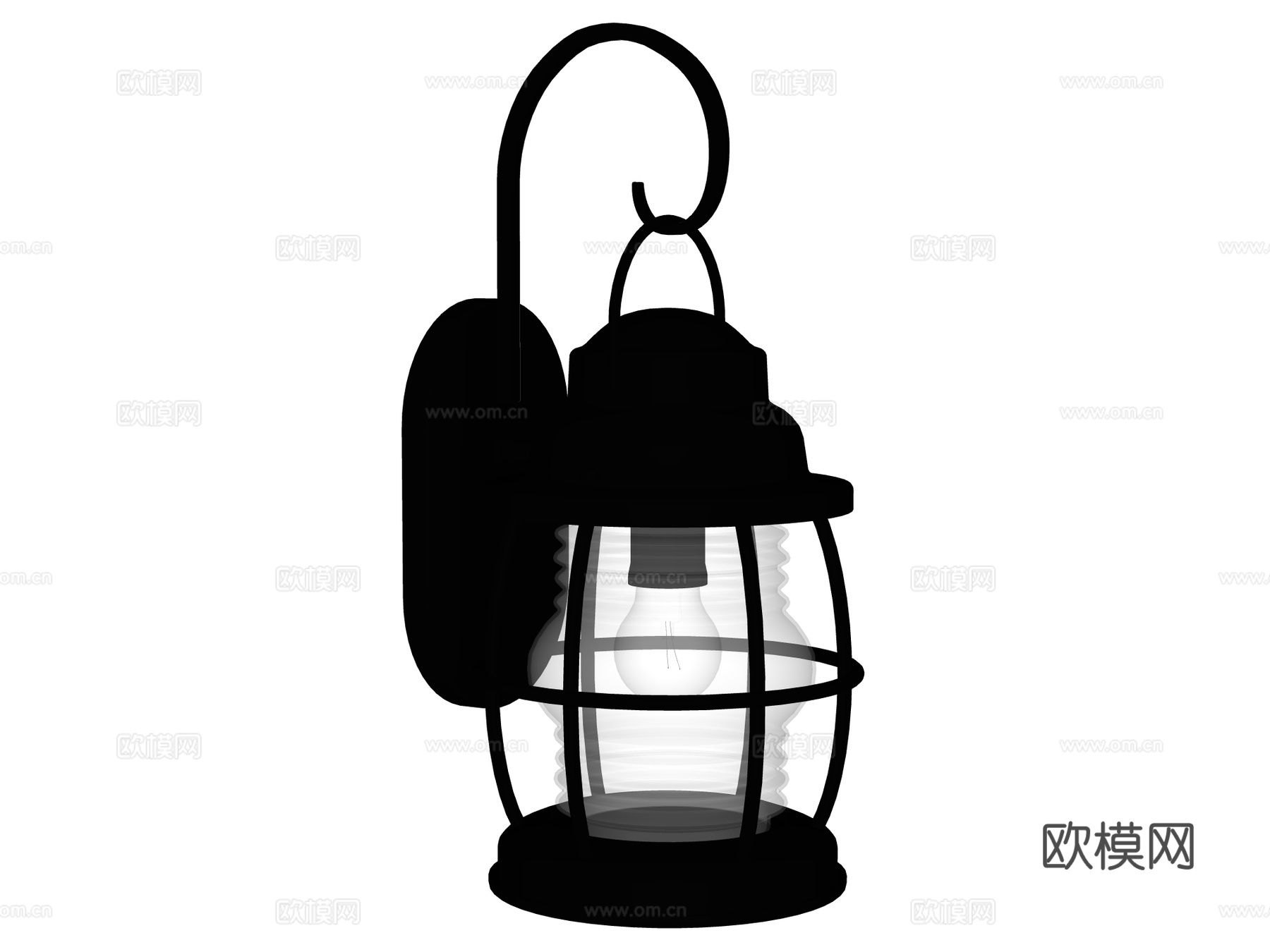 壁灯 装饰壁灯 金属壁灯 户外壁灯su模型