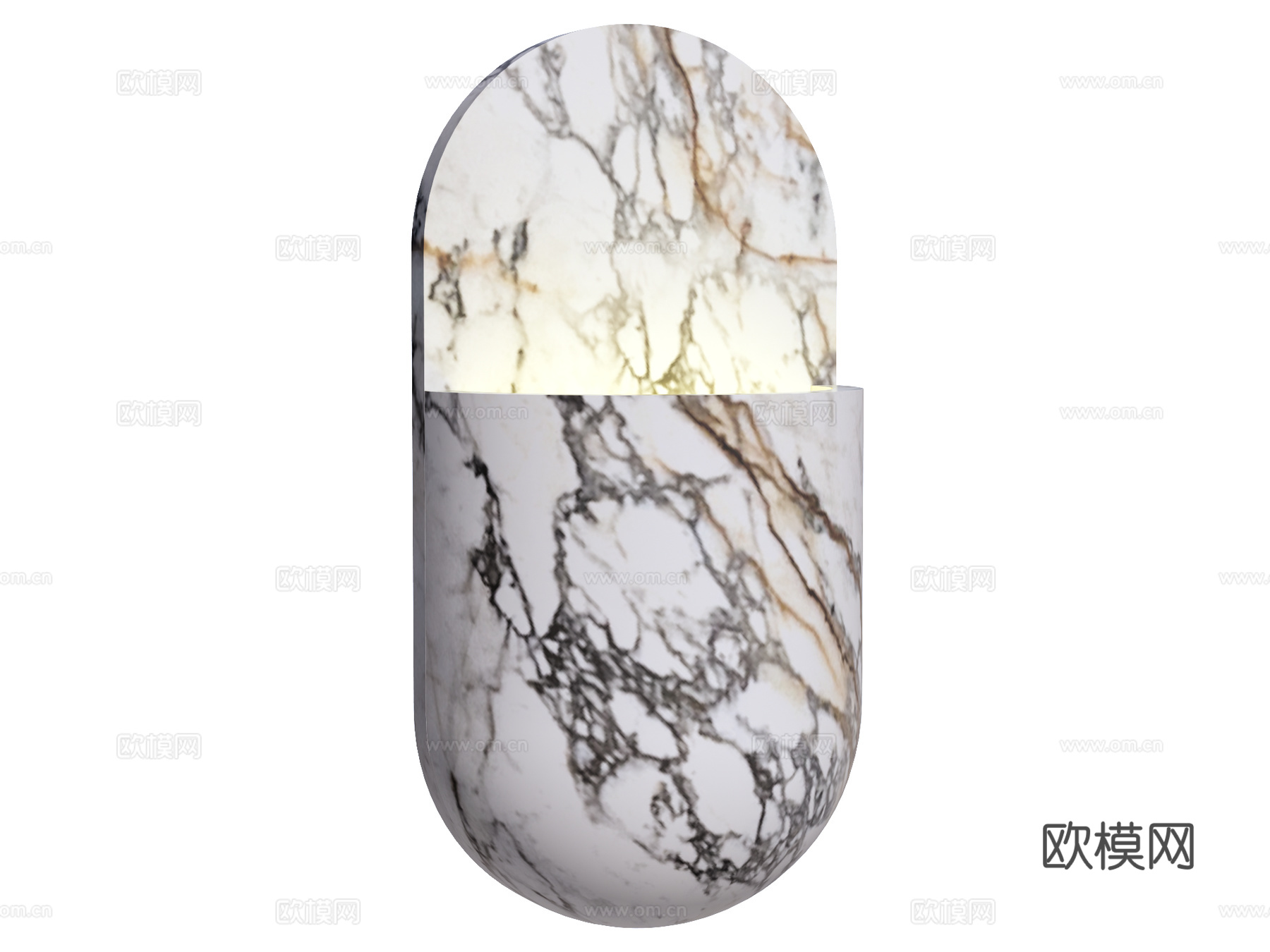 壁灯 装饰壁灯 大理石壁灯su模型