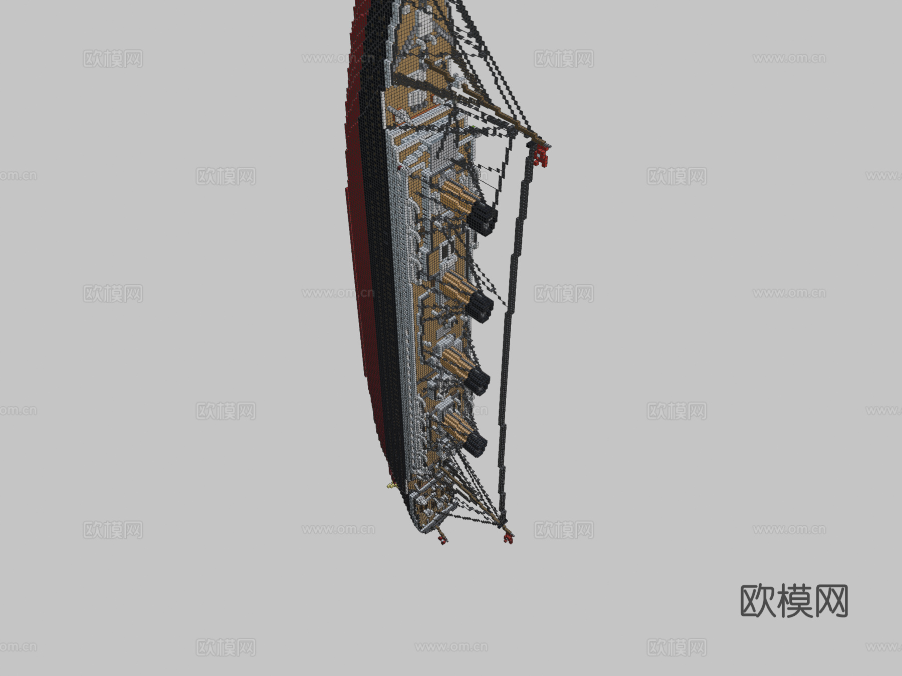 我的世界1 1 RMS泰坦尼克号3d模型3d模型