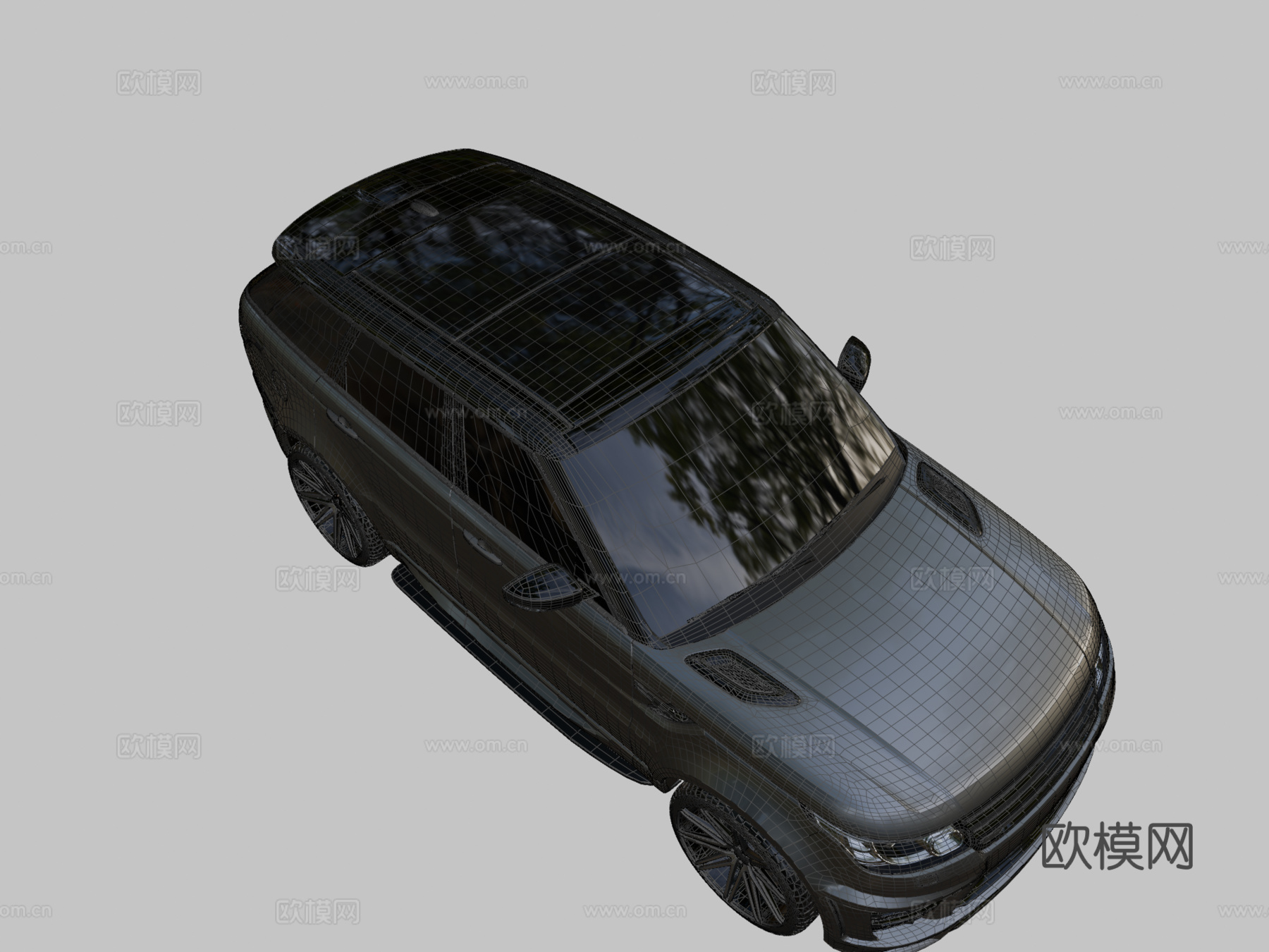 定制 路虎 揽胜运动版3d模型下载（渲染图2）