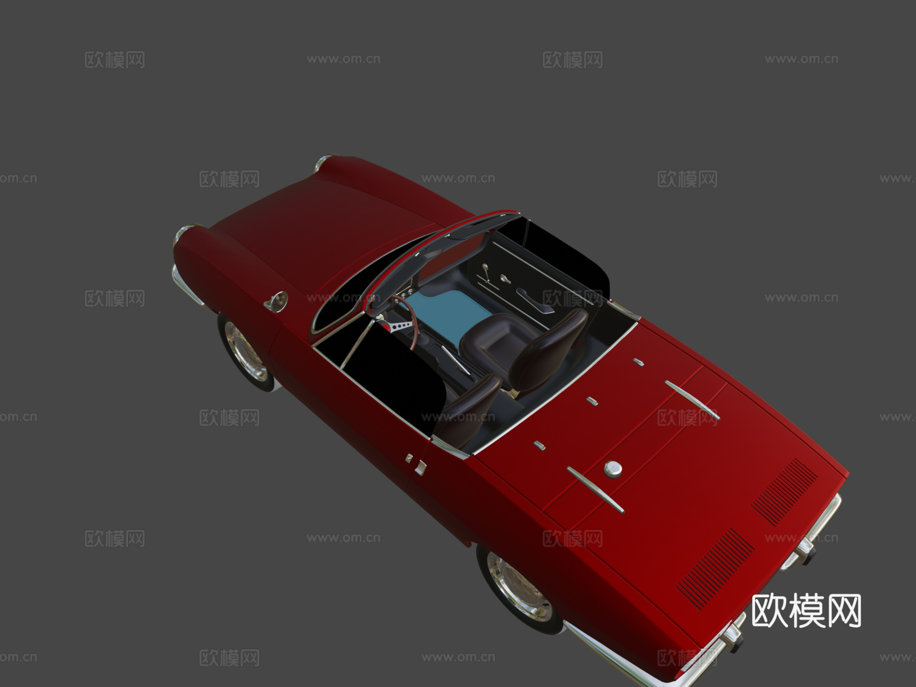 菲亚特 850 蜘蛛3d模型下载（渲染图8）