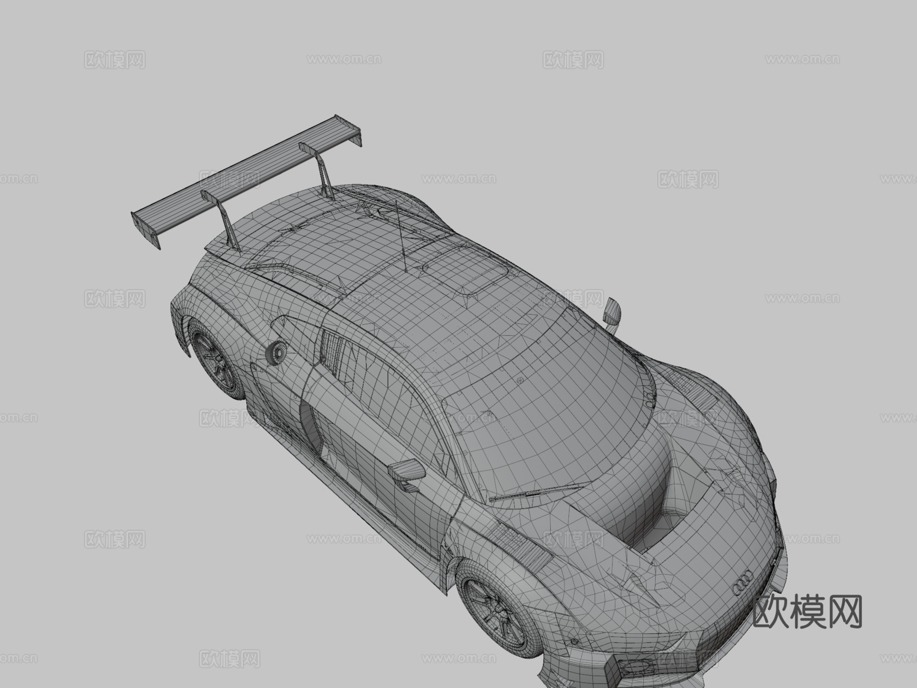 AC  奥迪R8 Lms 20163d模型3d模型下载（渲染图3）