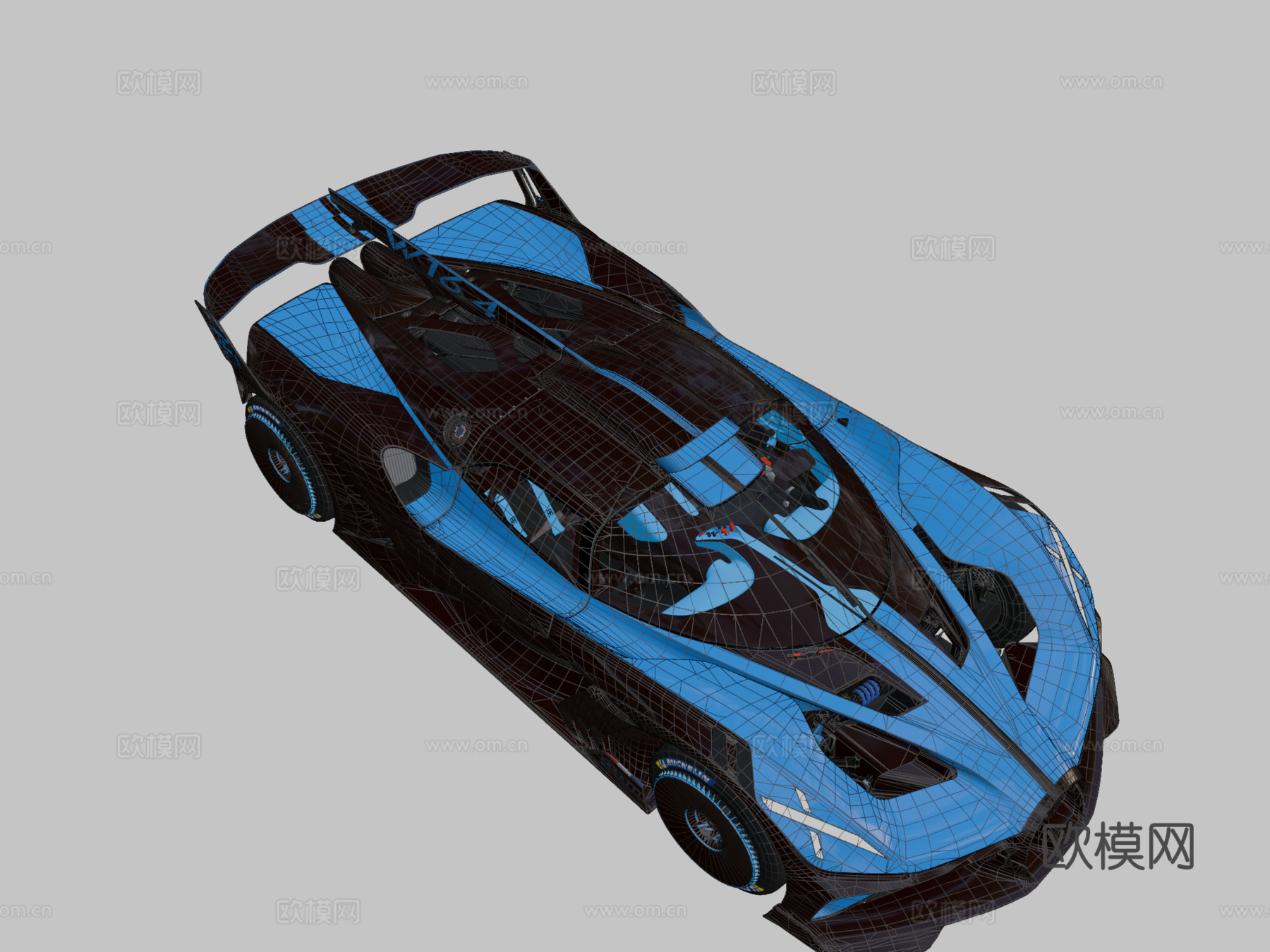 布加迪 Bolide 20243d模型下载（渲染图2）