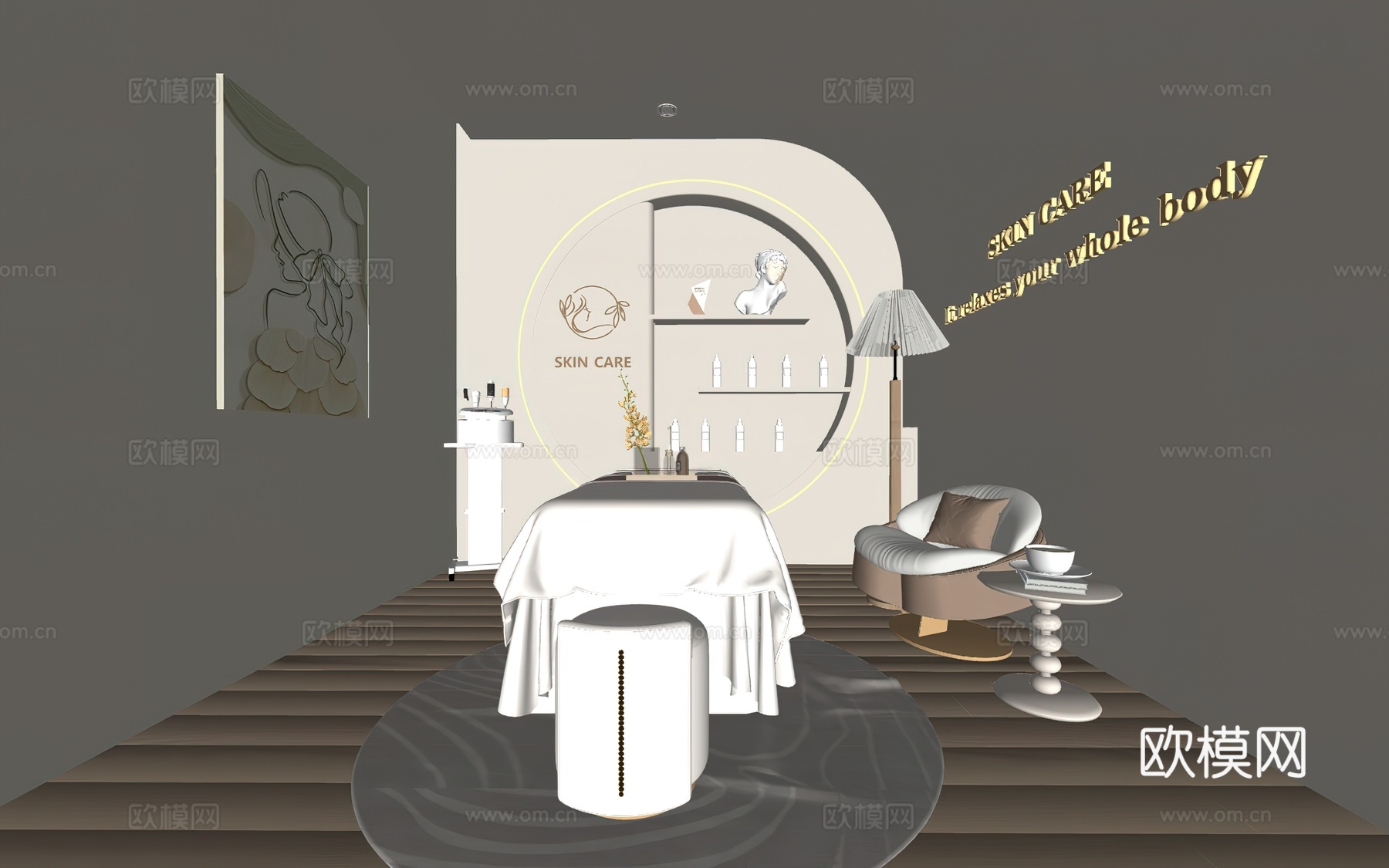 美容院包间   美容院SPA  美容院设计su模型