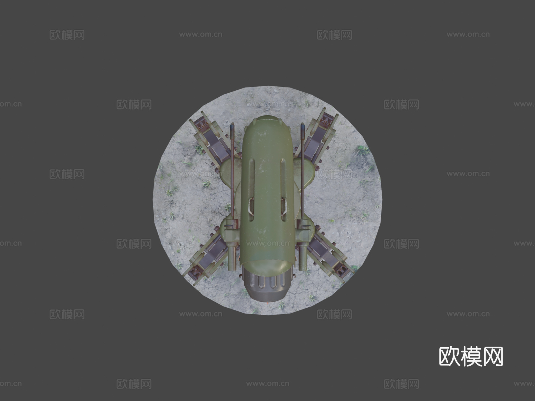 火焰喷射器无人机3d模型下载（渲染图7）