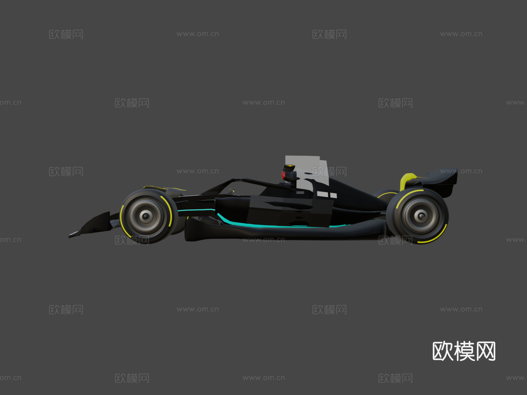 梅赛德斯F1 W143d模型下载（渲染图6）