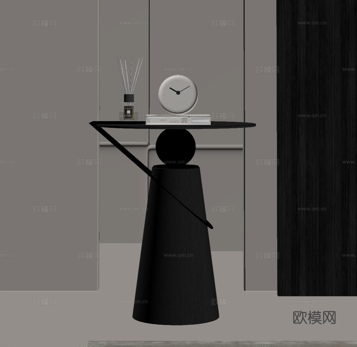 现代意式边几 角几圆几su模型