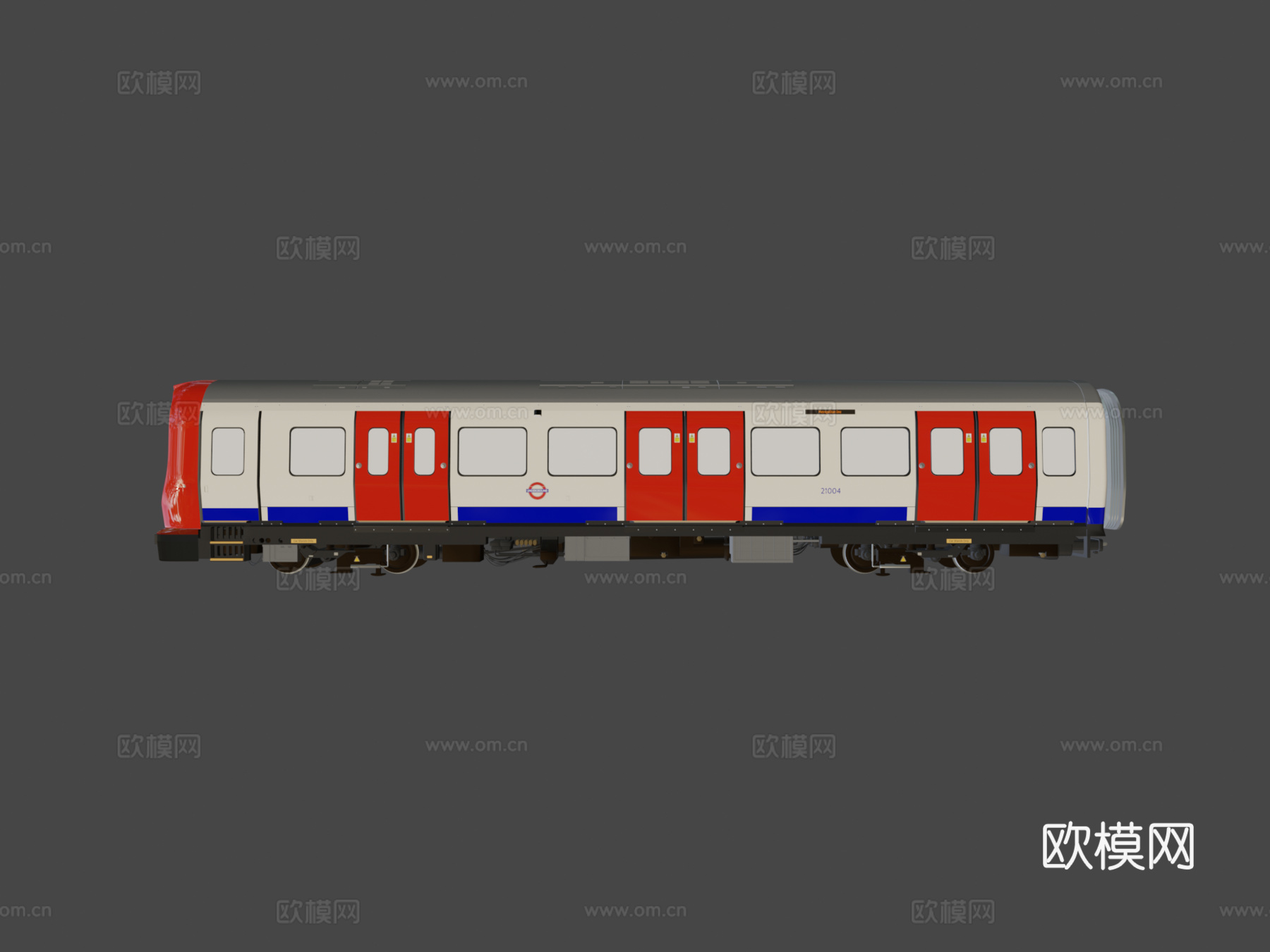 庞巴迪 S 型伦敦地铁3d模型下载（渲染图6）