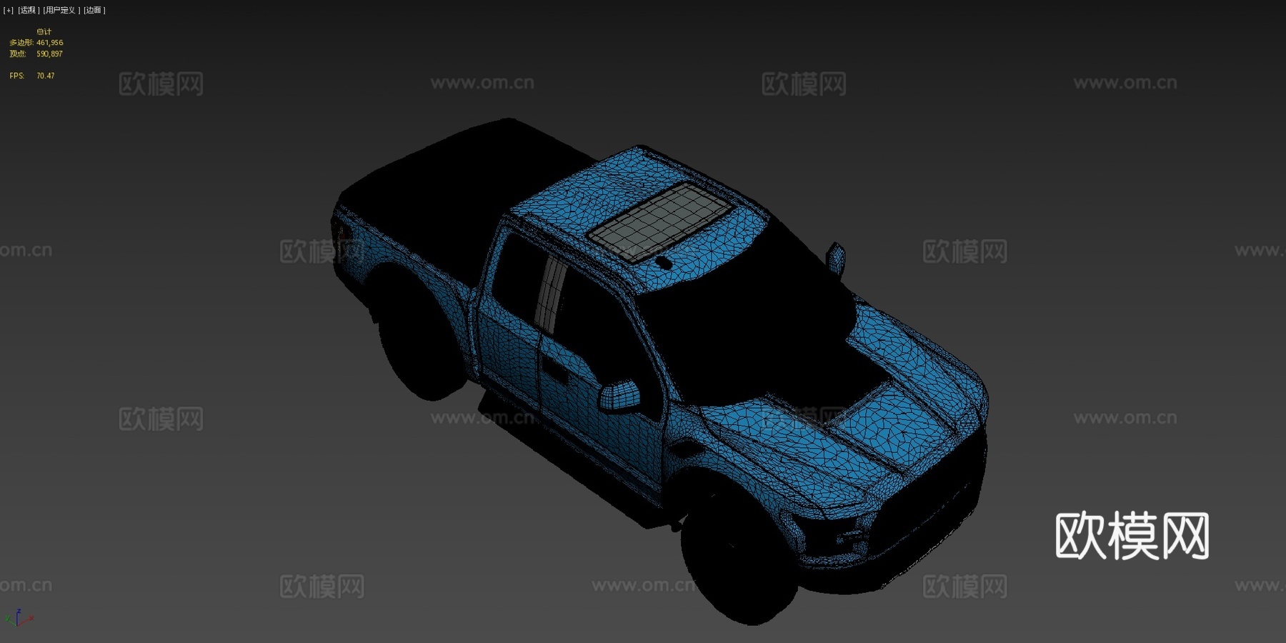 福特 F150 猛禽3d模型下载（渲染图4）