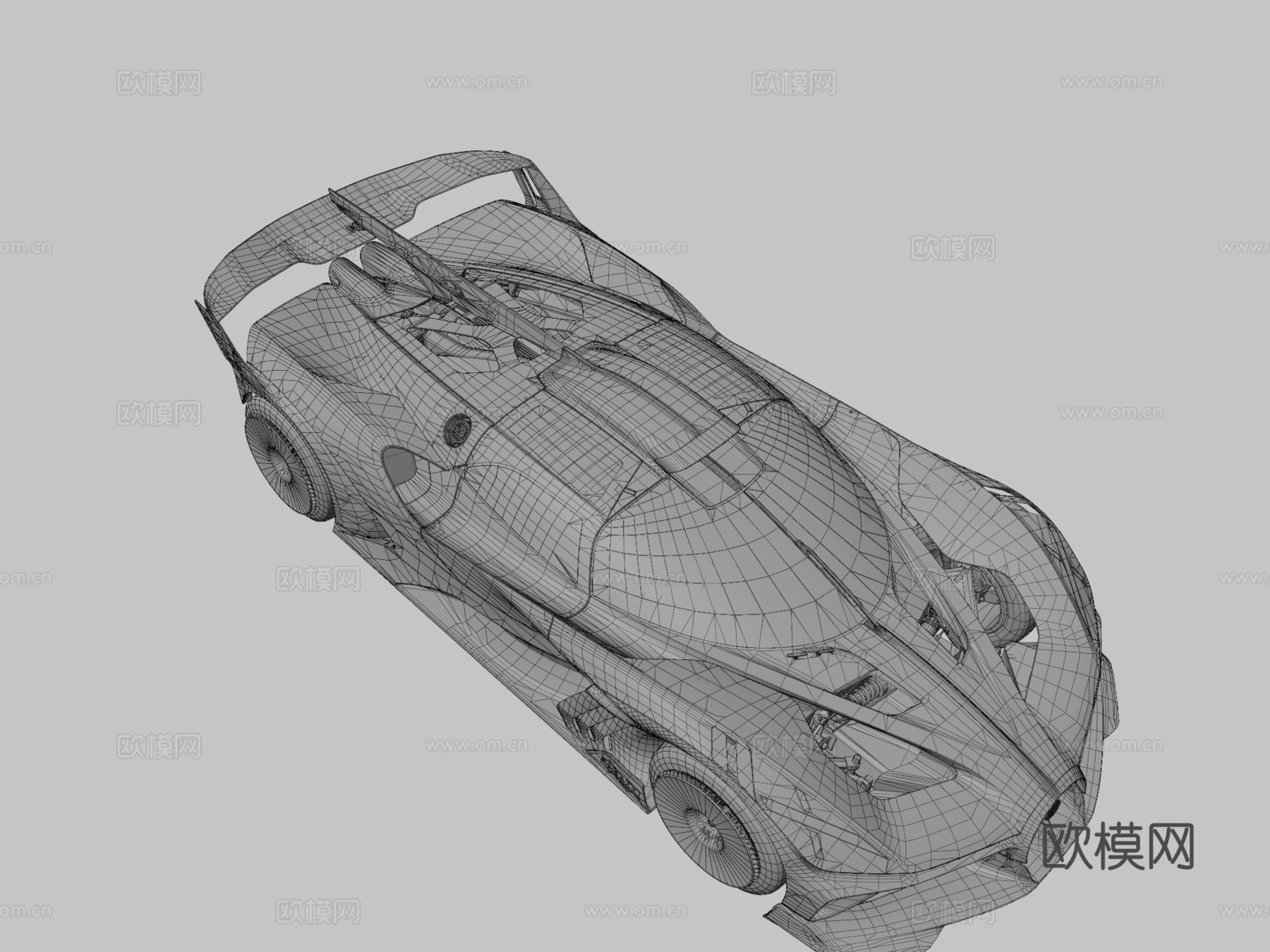 布加迪 Bolide 20243d模型下载（渲染图3）