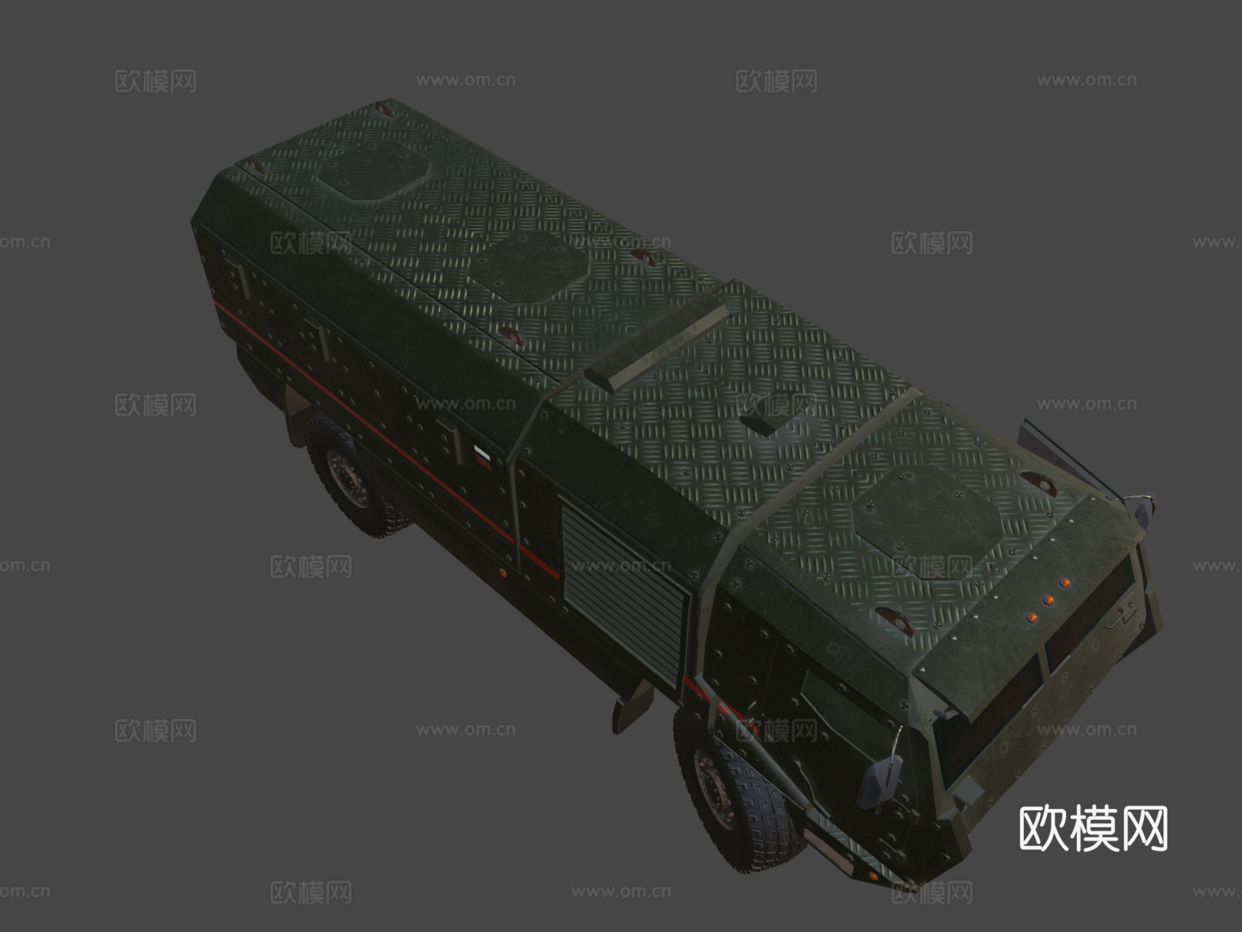 卡玛斯 台风 水牛 PBR3d模型下载（渲染图8）