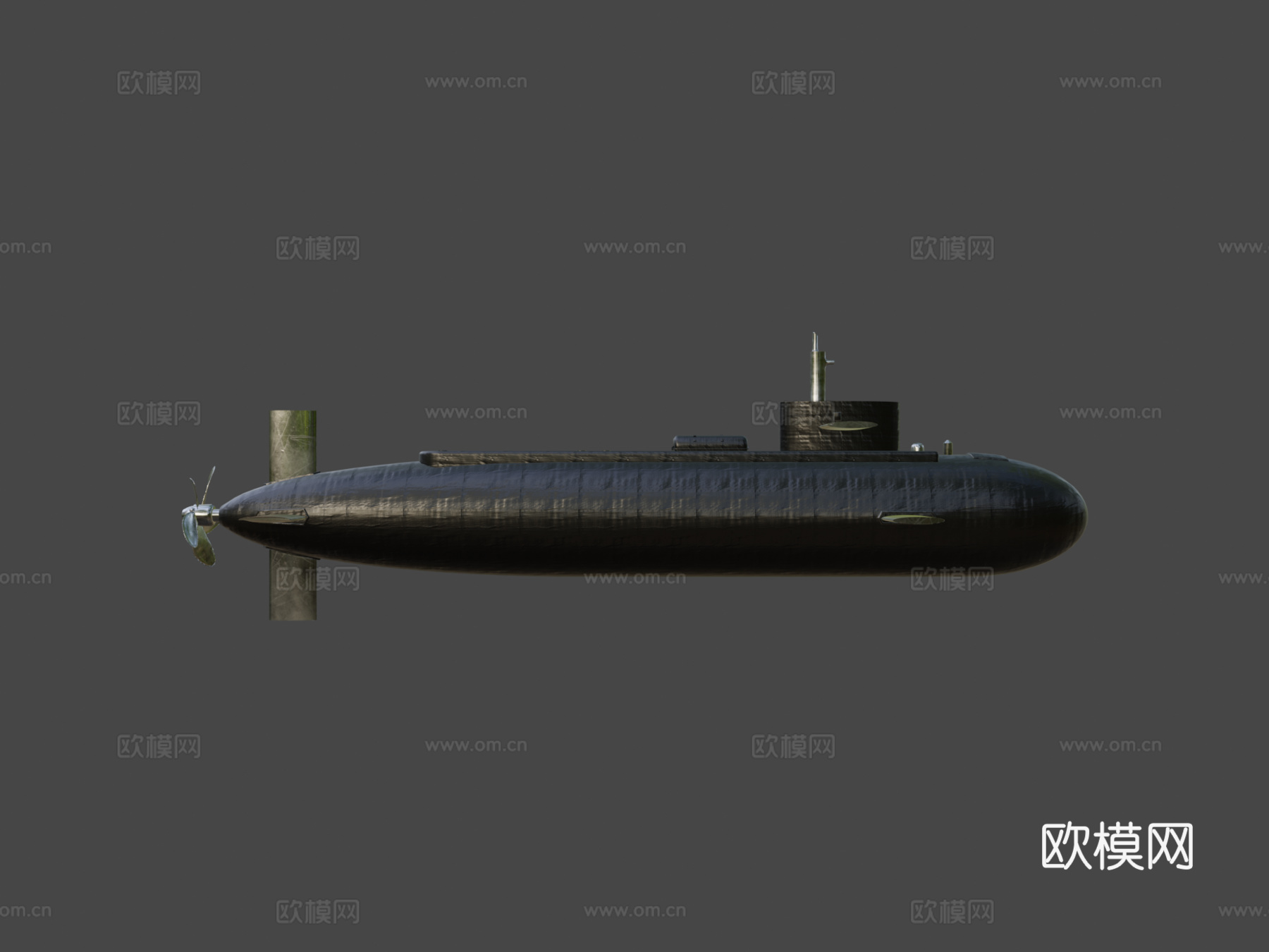潜艇3d模型下载（渲染图7）