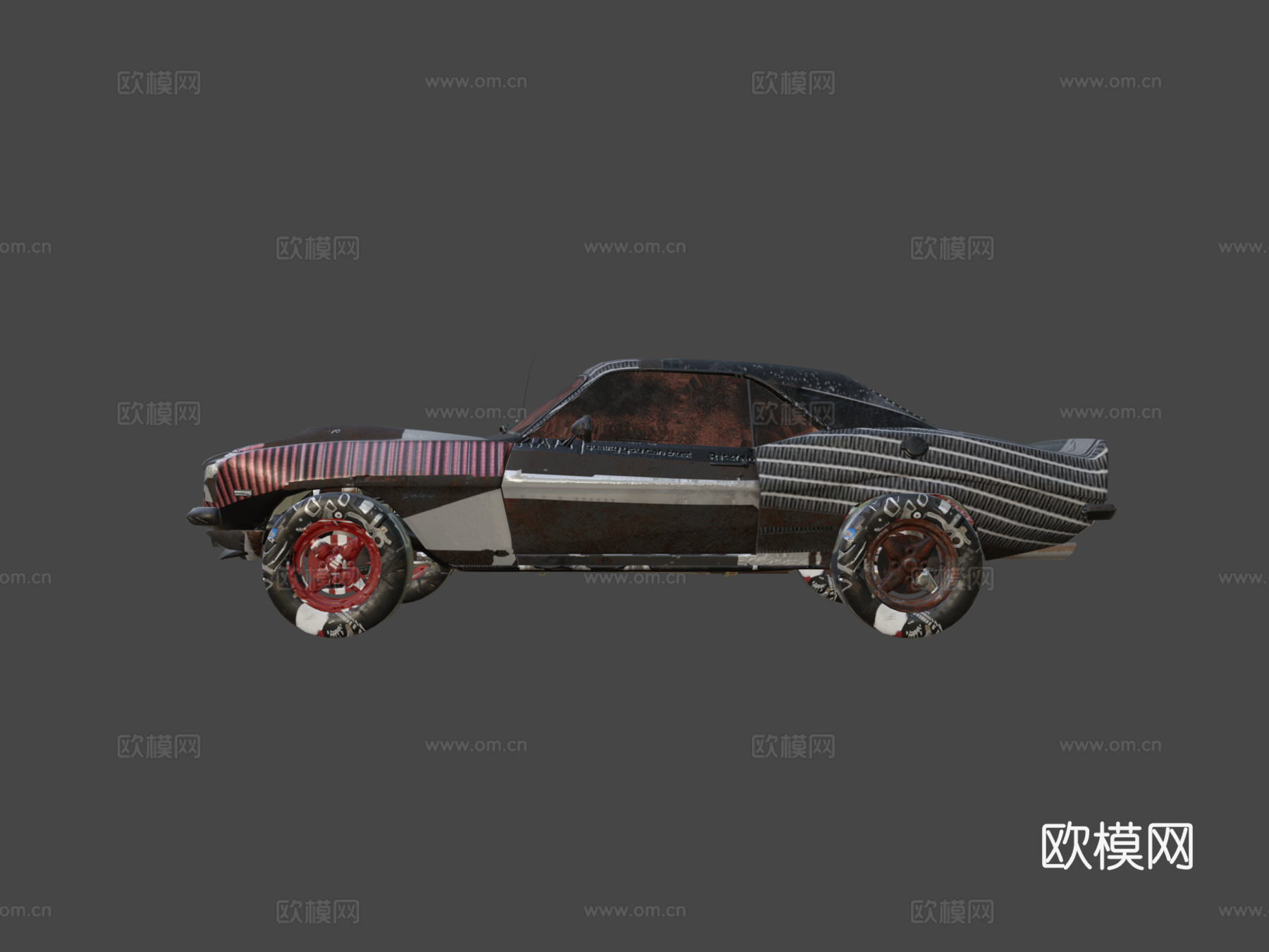 肌肉车 王牌拉法托3d模型下载（渲染图6）