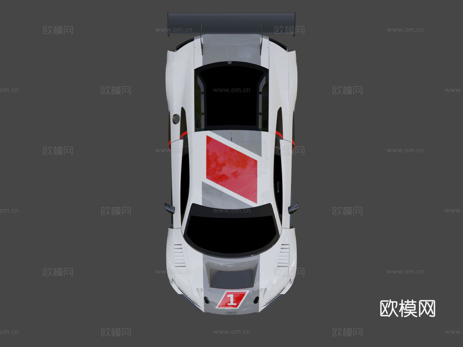 AC  奥迪R8 Lms 20163d模型3d模型下载（渲染图8）