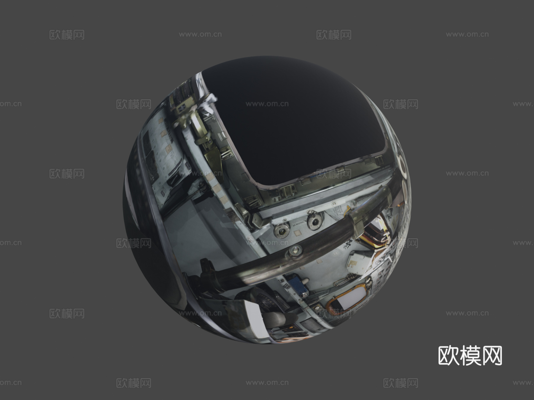 阿波罗指令舱内部球体投影3d模型下载（渲染图6）