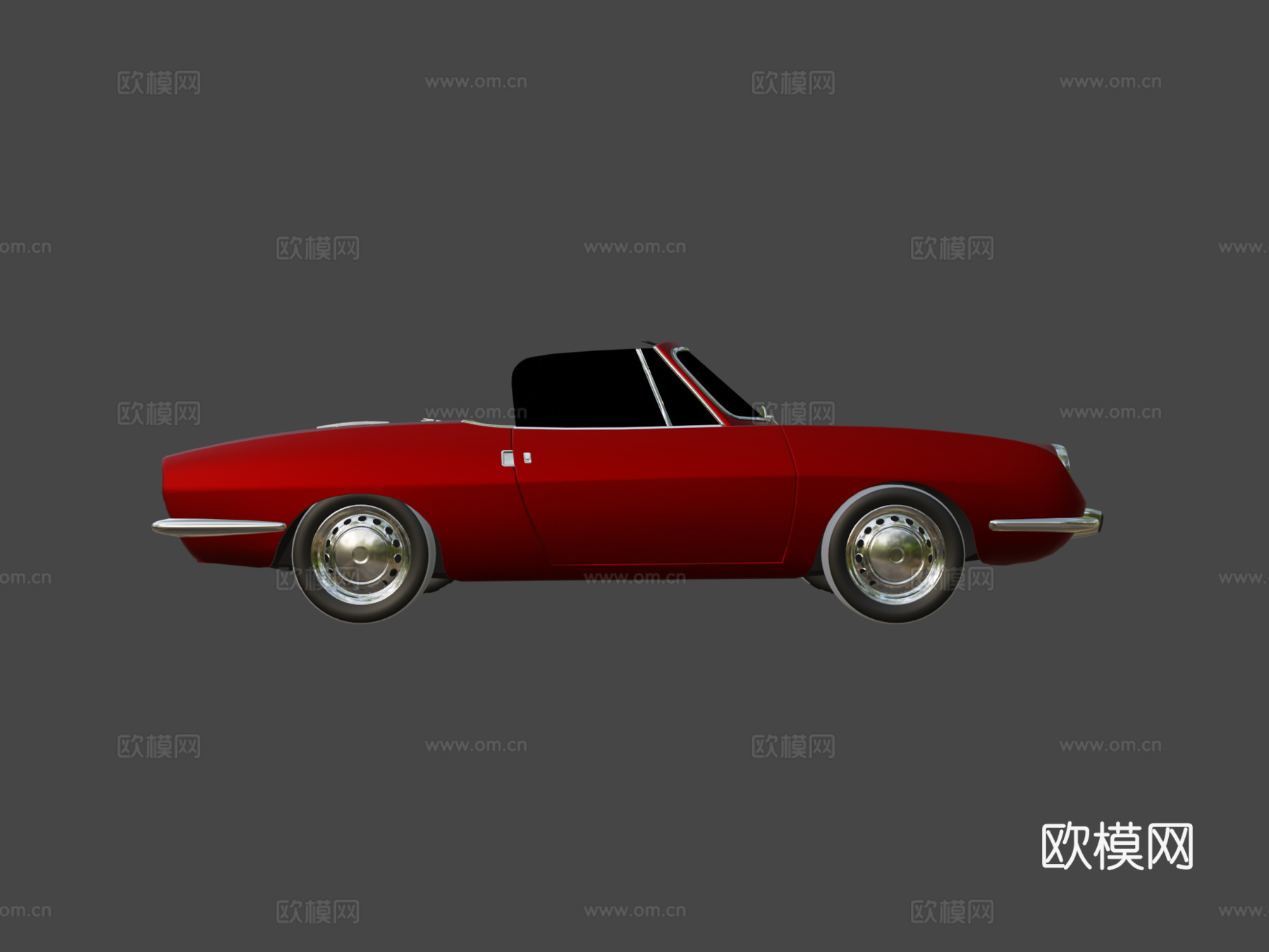 菲亚特 850 蜘蛛3d模型下载（渲染图6）