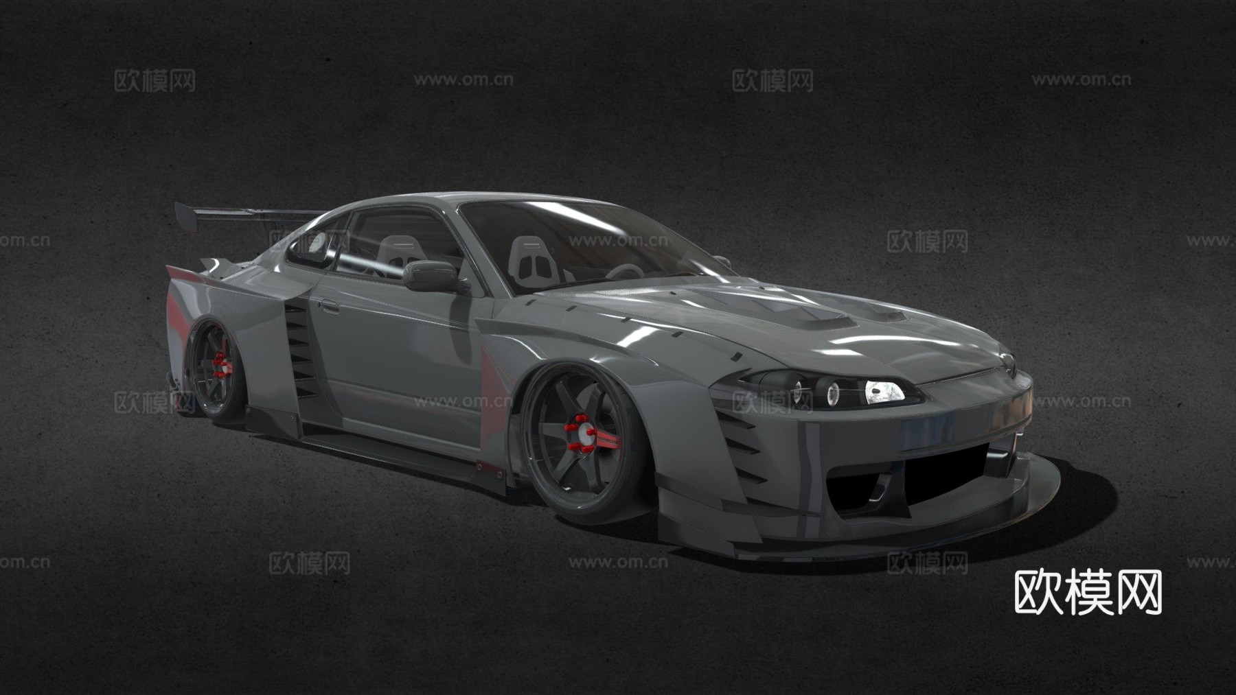 日产 Silvia S15 定制版3d模型下载（渲染图1）