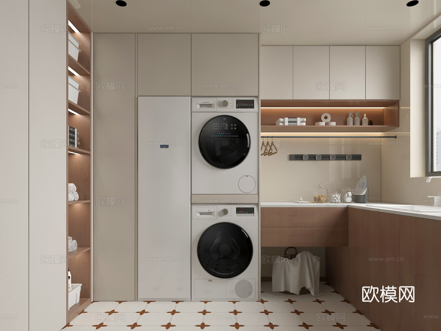 洗衣房3d模型下载