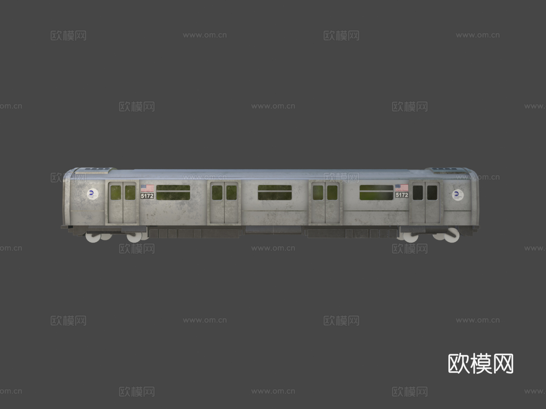 纽约市地铁车厢 R142型3d模型下载（渲染图6）