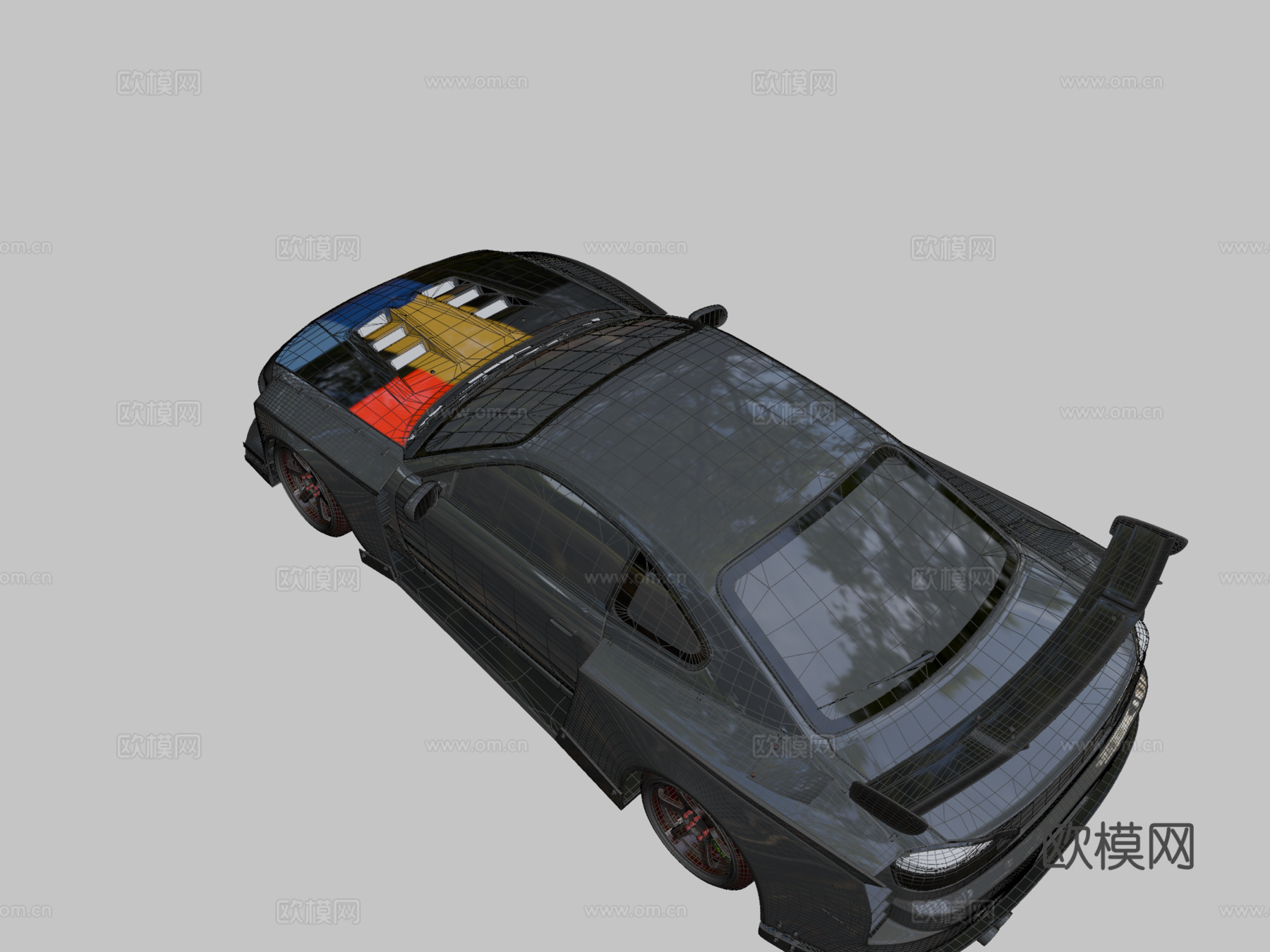 日产 Silvia S15 定制版3d模型下载（渲染图2）