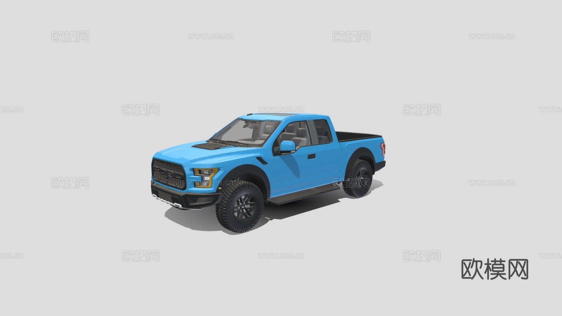 福特 F150 猛禽3d模型下载（渲染图1）