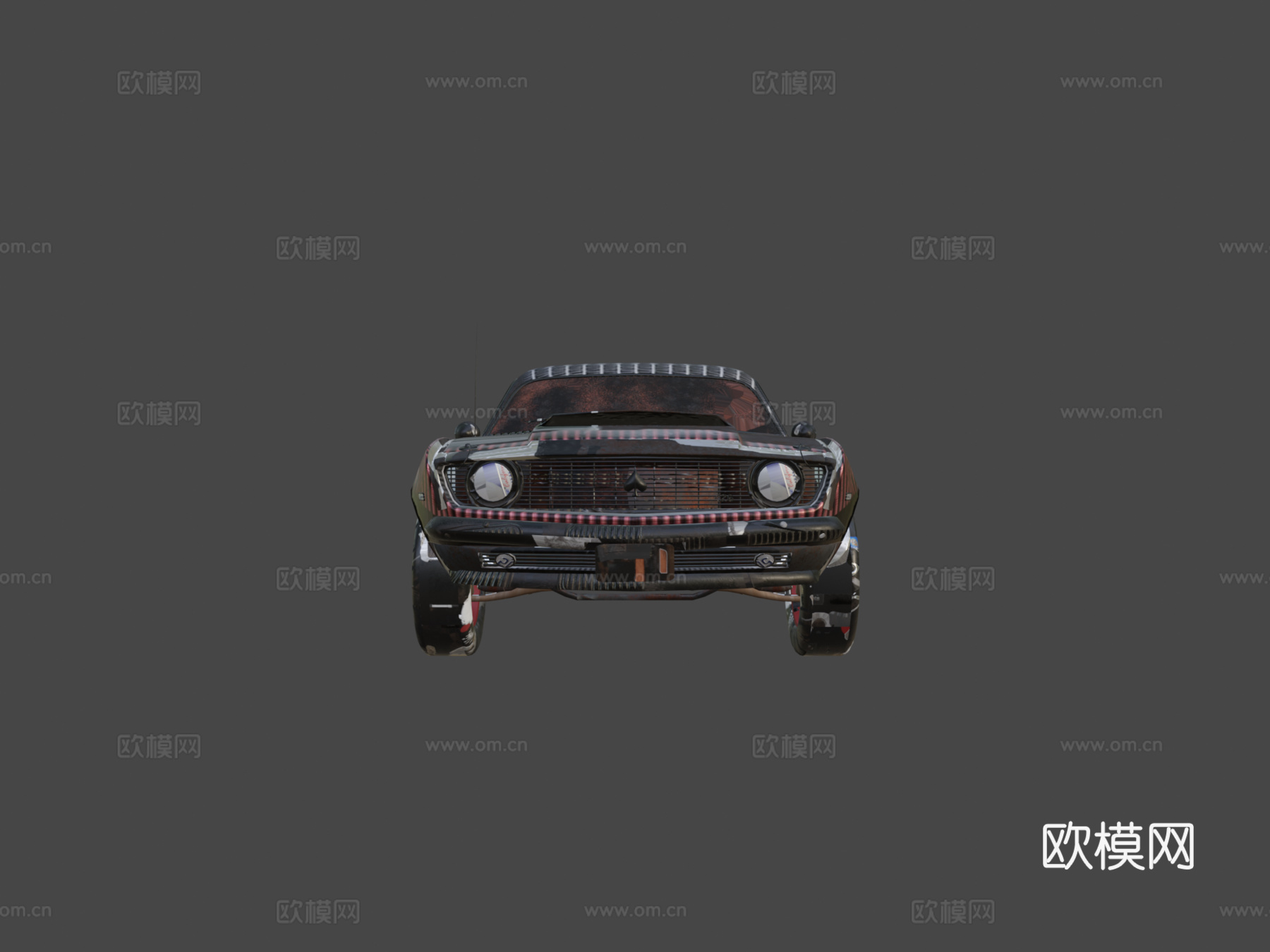 肌肉车 王牌拉法托3d模型下载（渲染图5）