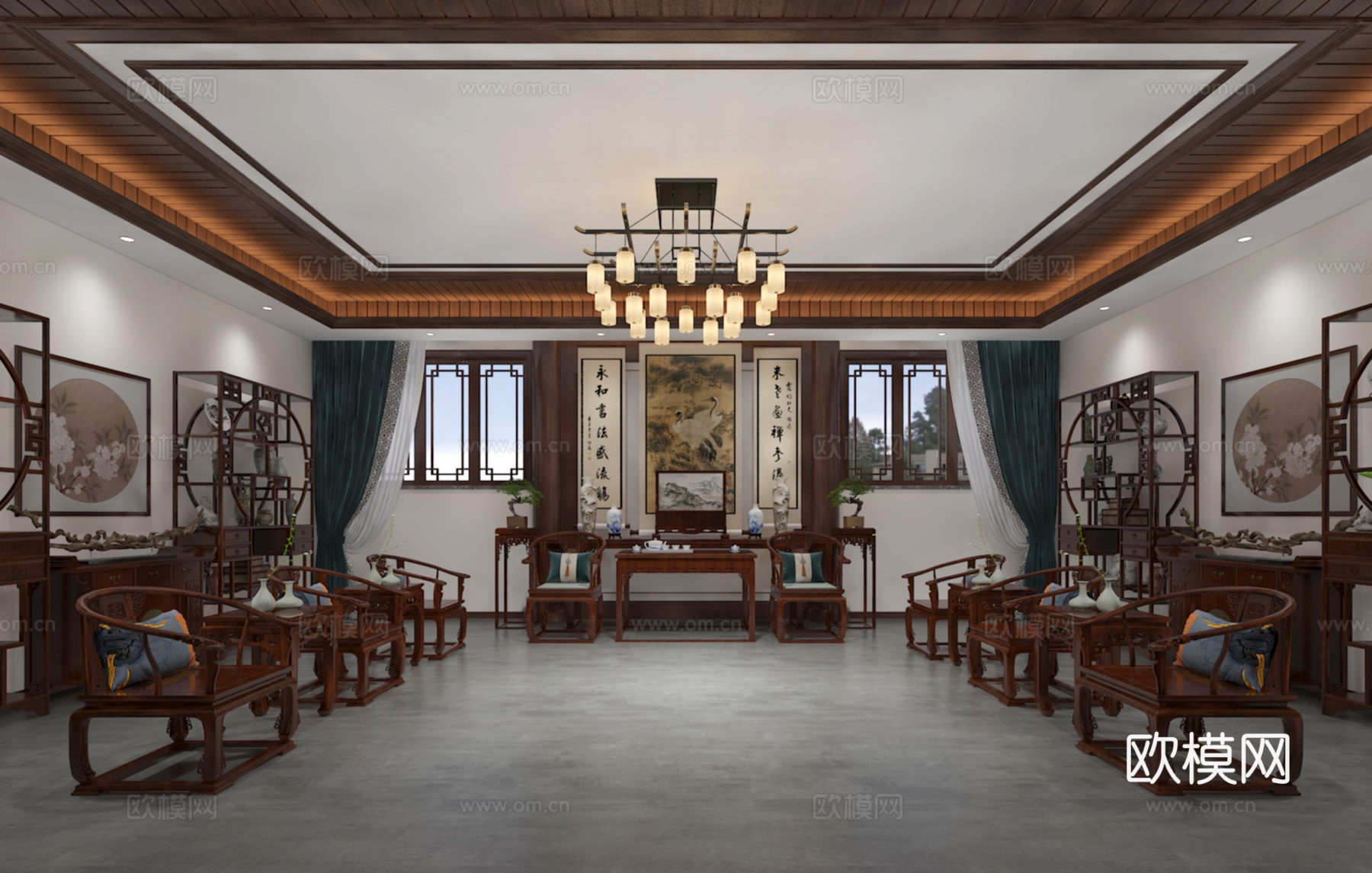 客厅3d模型下载