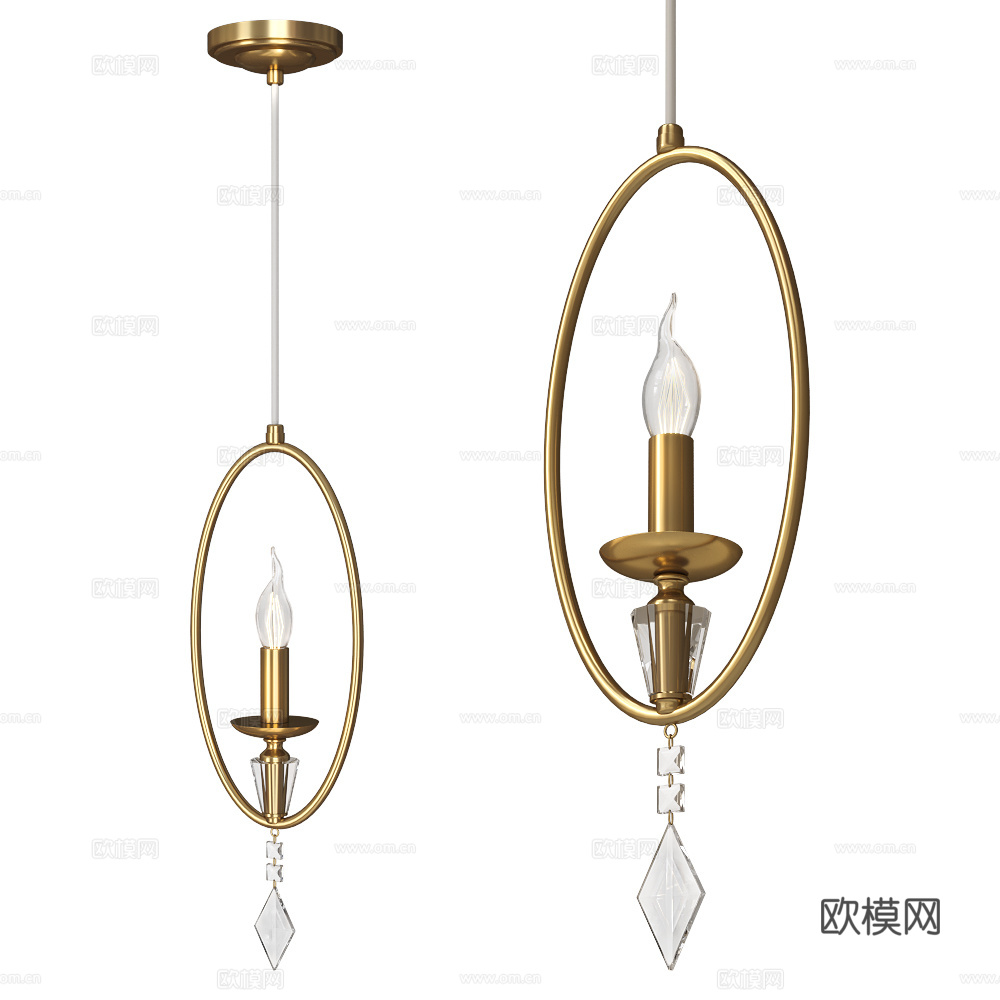 吊坠灯3d模型