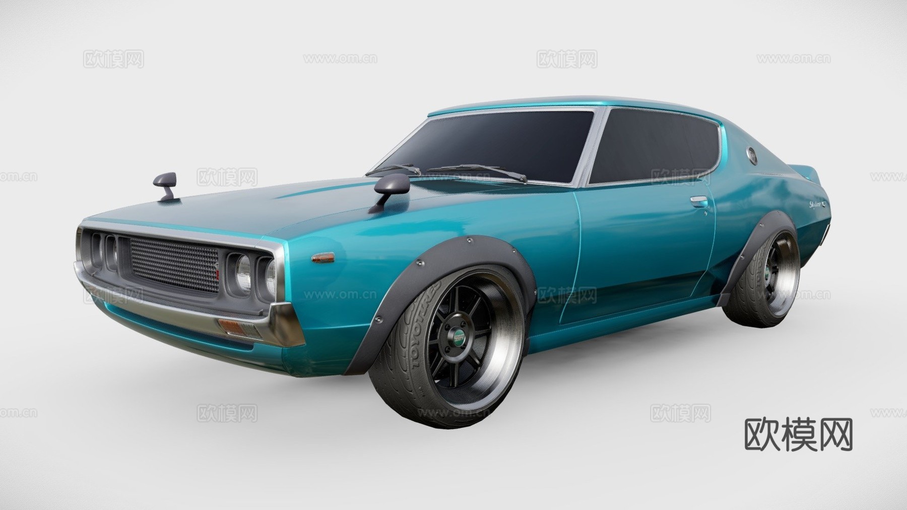 日产 Skyline GTR C110 健目利 733d模型下载（渲染图1）