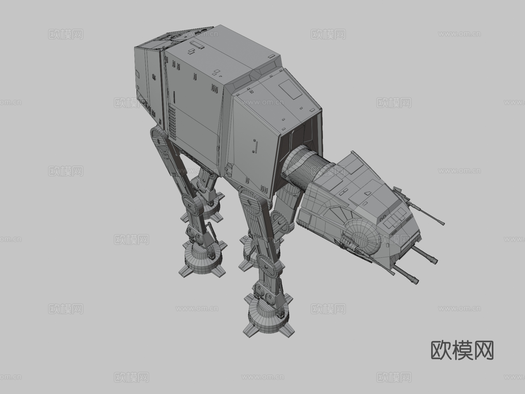 帝国ATAT步行机  星球大战3d模型下载（渲染图3）