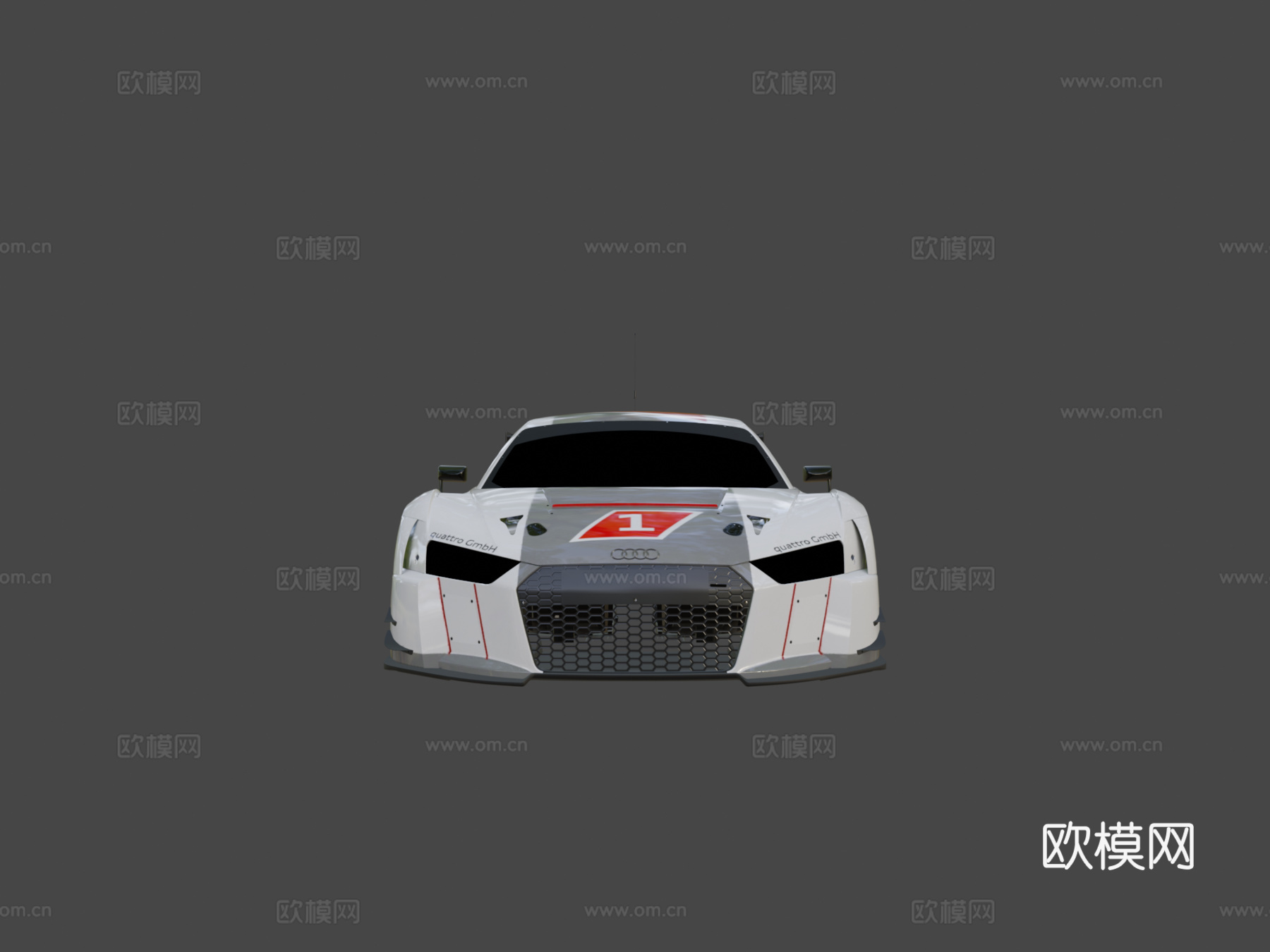 AC  奥迪R8 Lms 20163d模型3d模型下载（渲染图5）