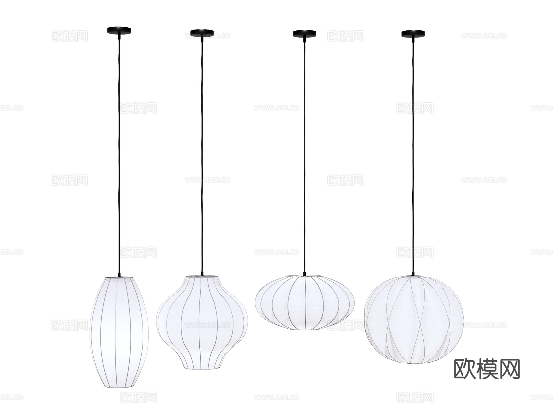 吊灯 灯笼su模型