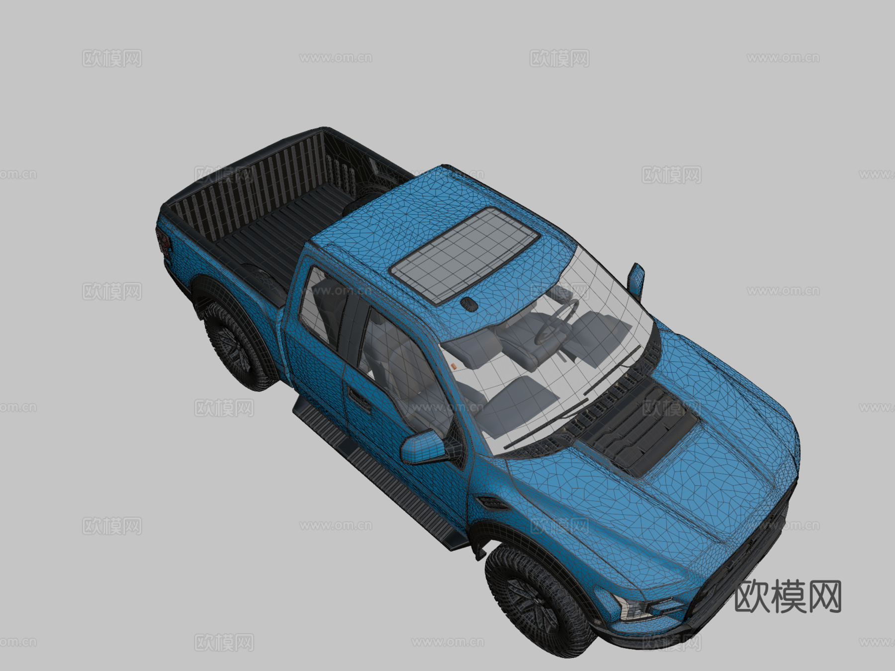 福特 F150 猛禽3d模型下载（渲染图2）