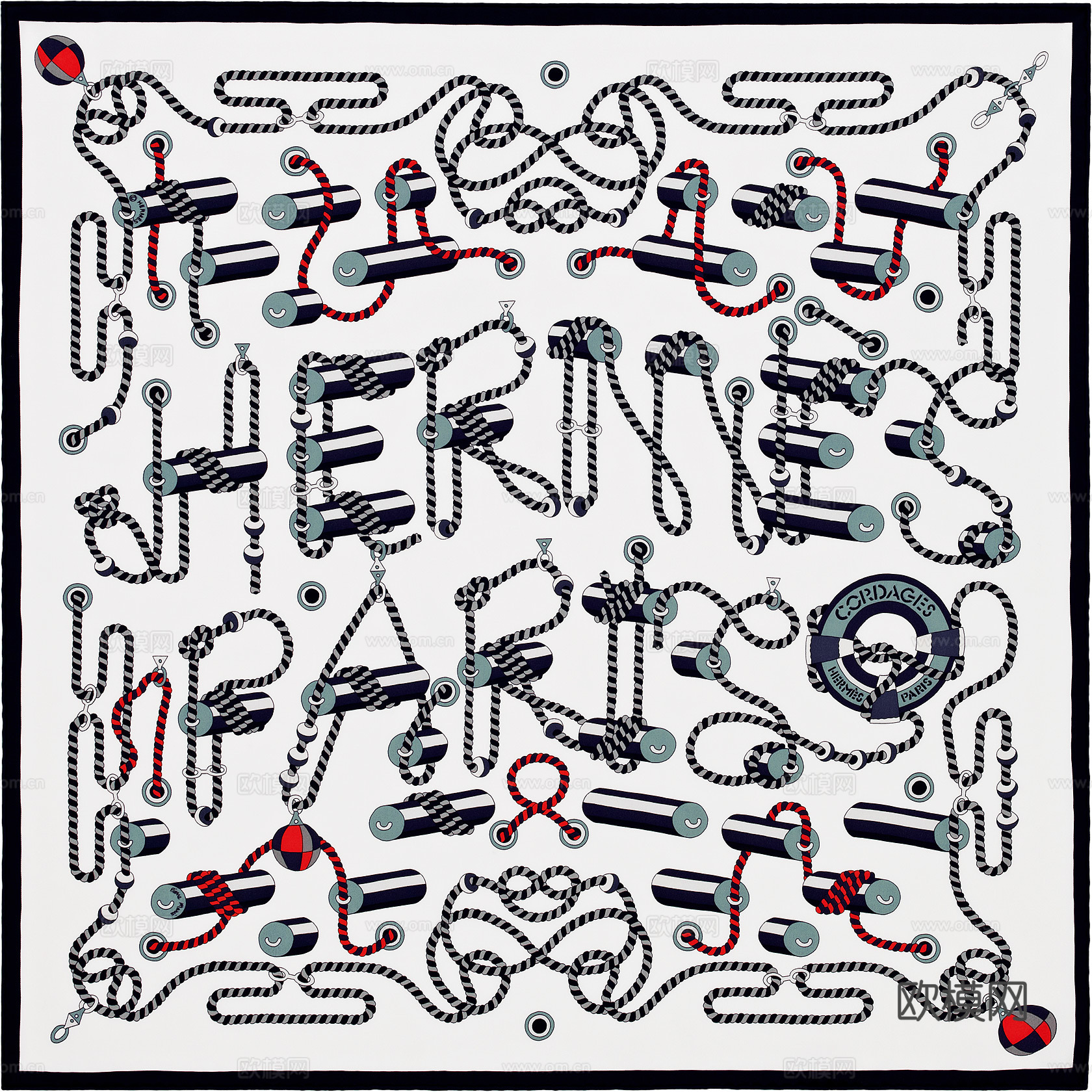 国外高端丝巾面料印花图案1220下载