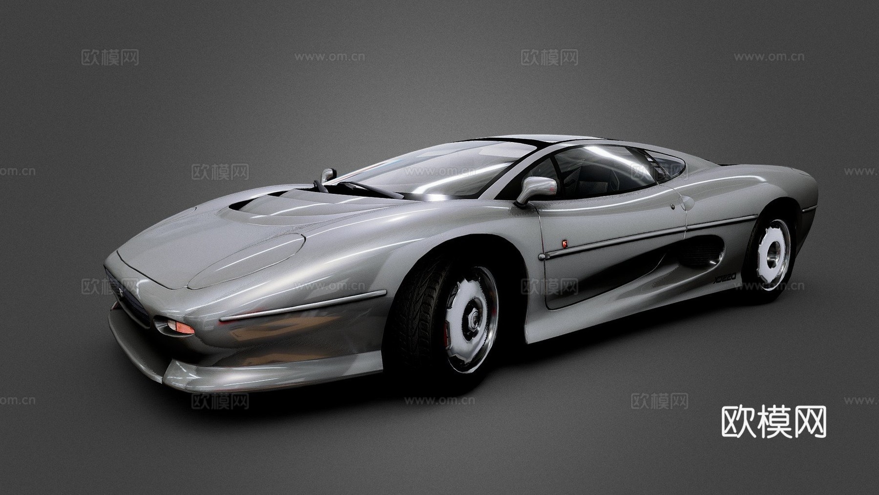 捷豹XJ220 19913d模型下载（渲染图1）