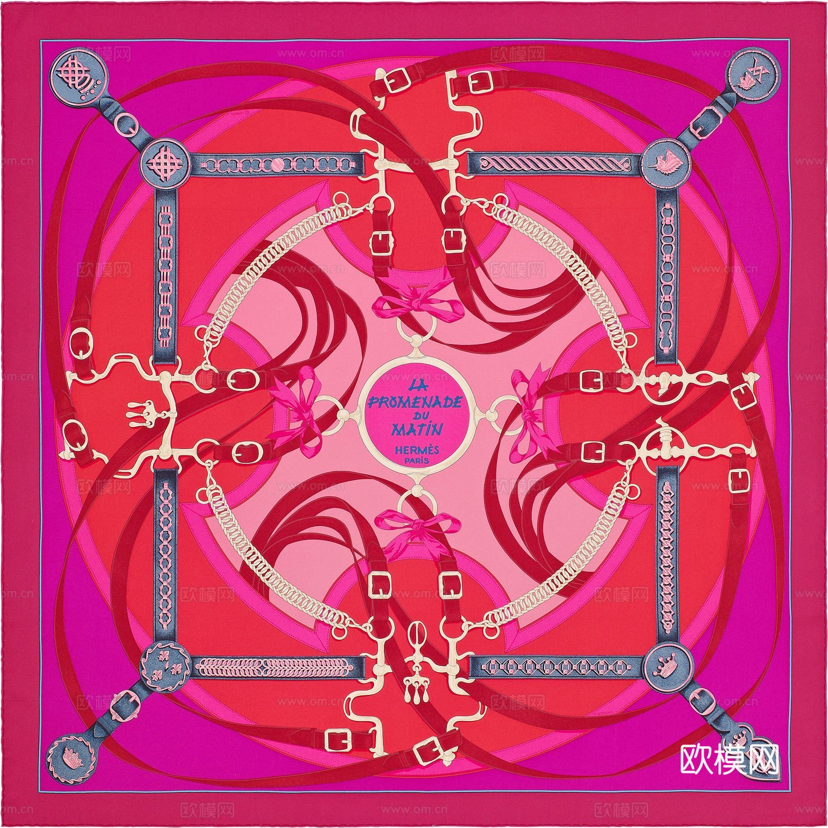 国外高端丝巾面料印花图案113下载