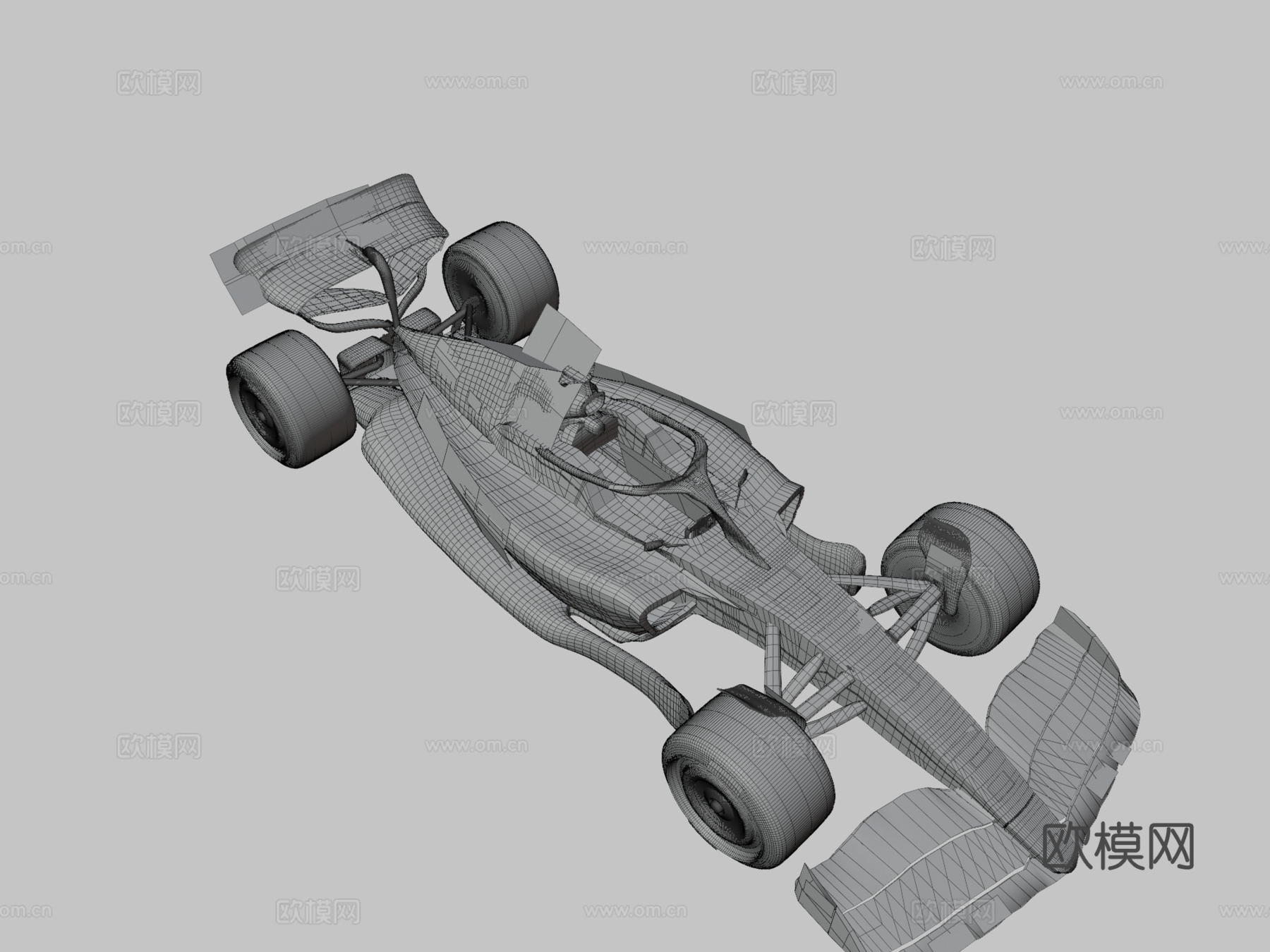 梅赛德斯F1 W143d模型下载（渲染图3）