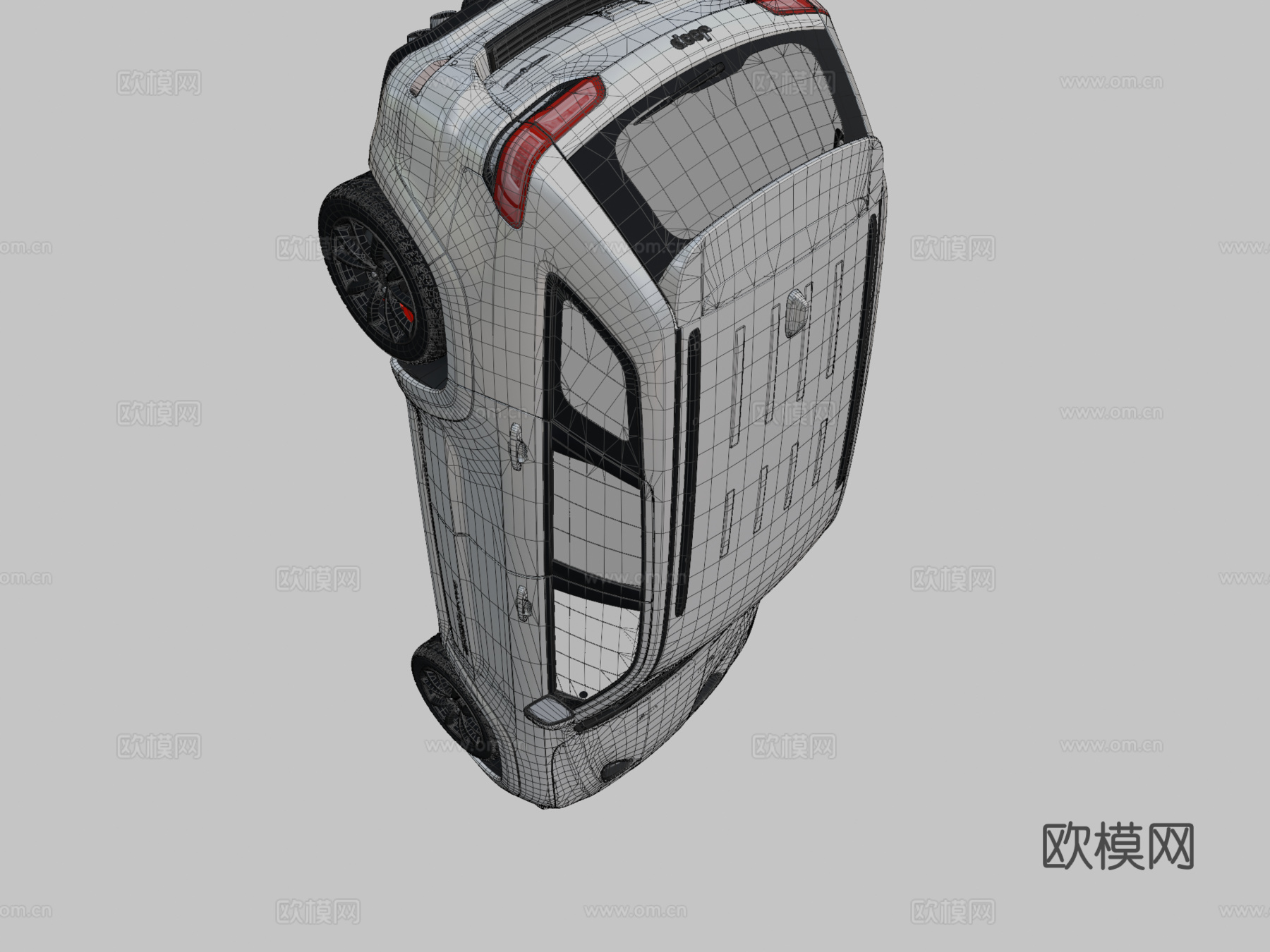 吉普大切诺基Trackhawk3d模型下载（渲染图2）