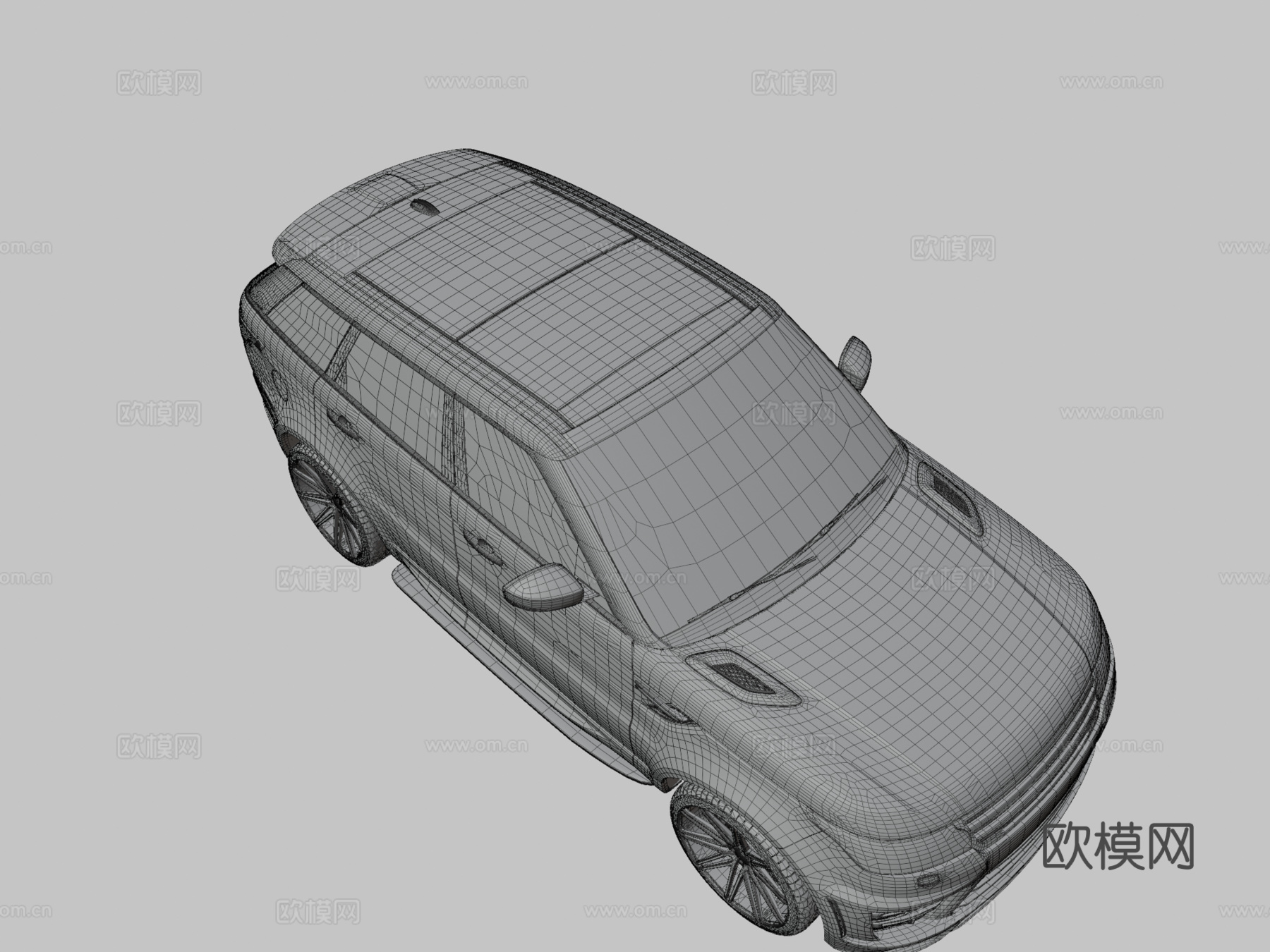 定制 路虎 揽胜运动版3d模型下载（渲染图3）