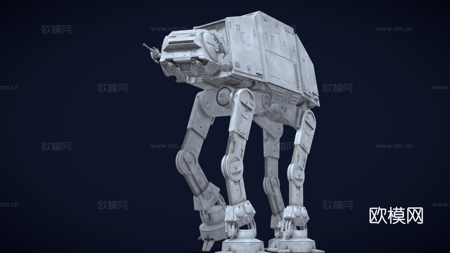 帝国ATAT步行机  星球大战3d模型下载（渲染图1）