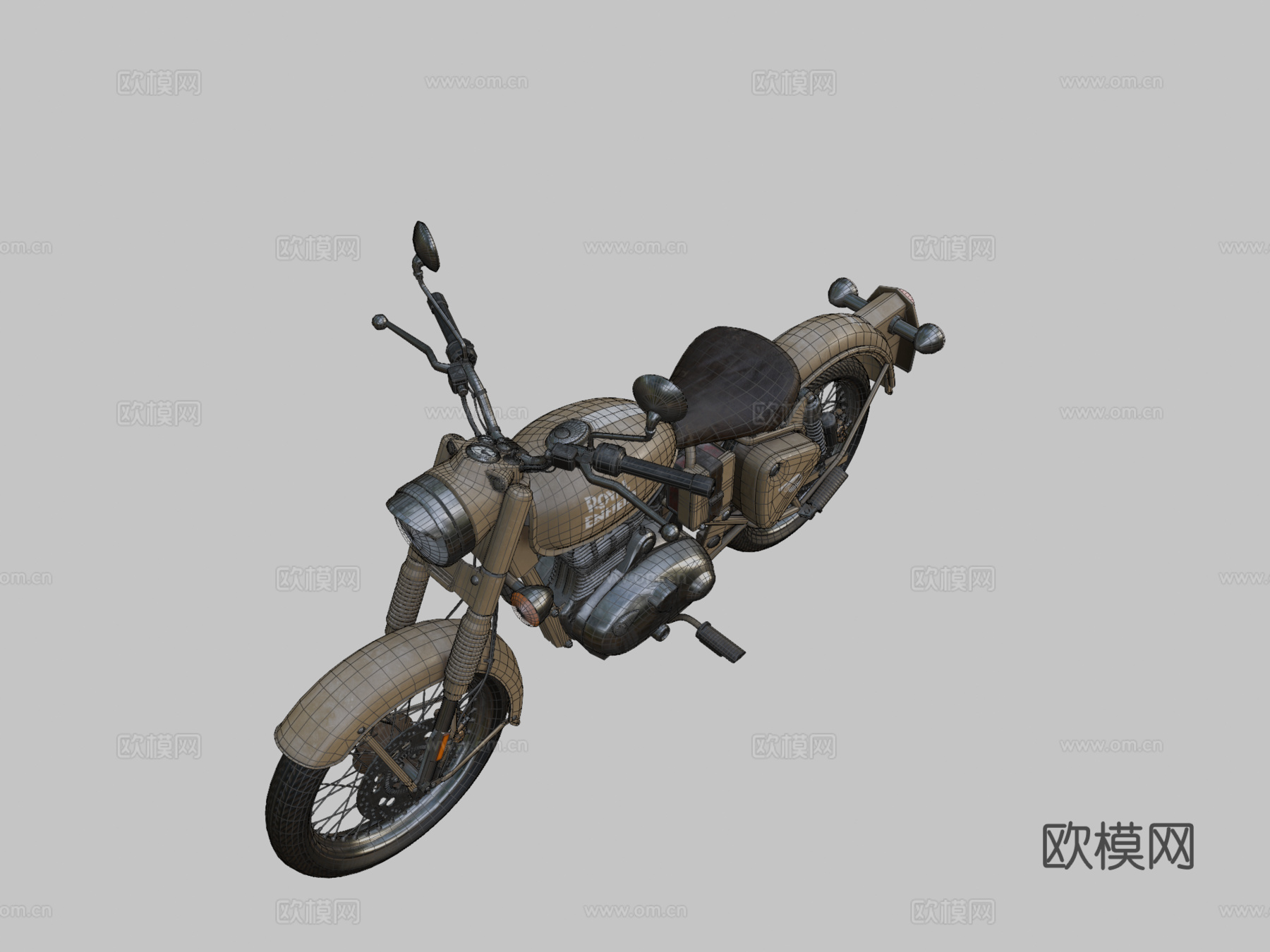 皇家恩菲尔德  经典 3503d模型下载（渲染图2）