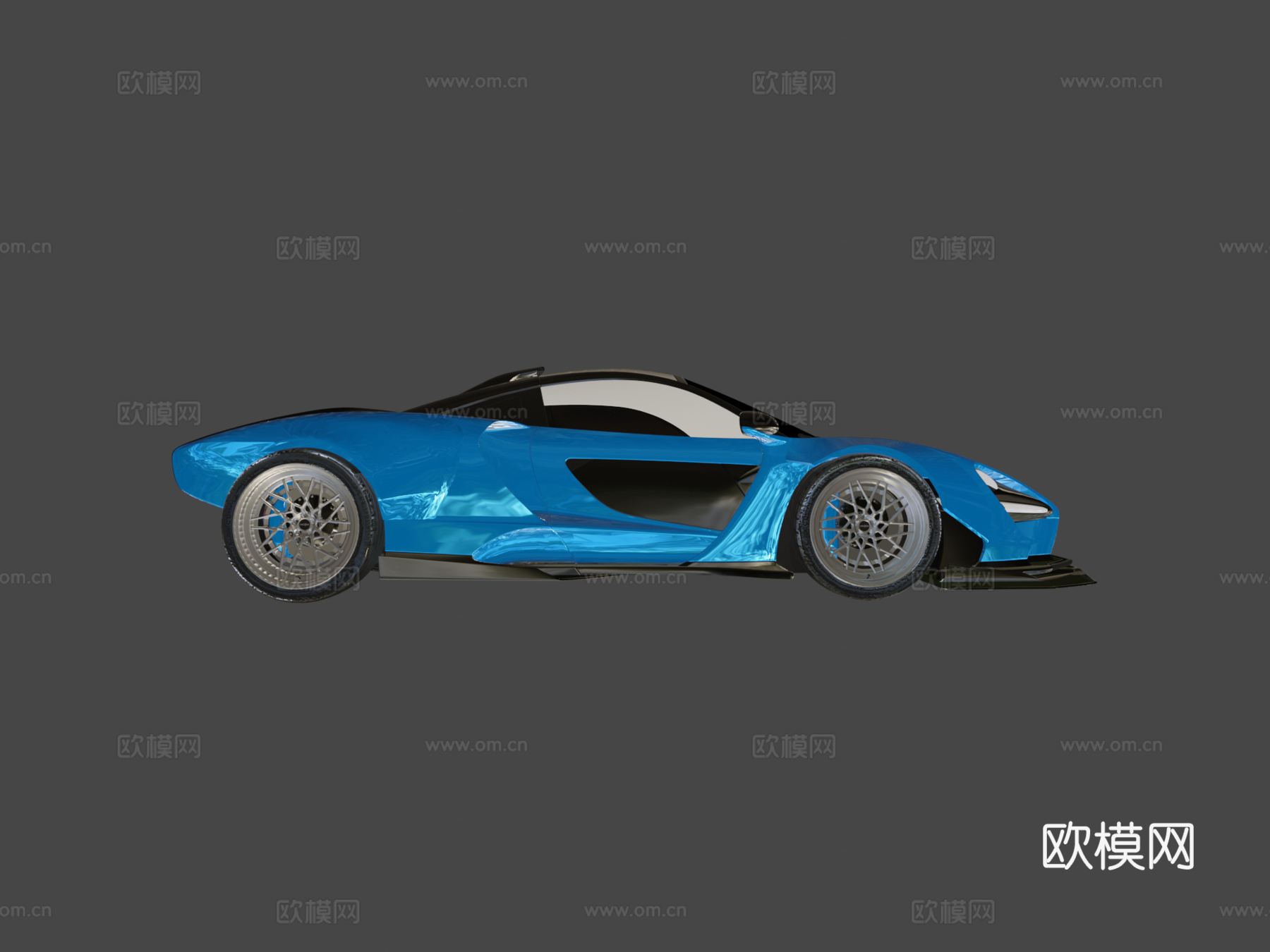 英尺迈凯伦塞纳Crxw宽体套件3d模型下载（渲染图6）