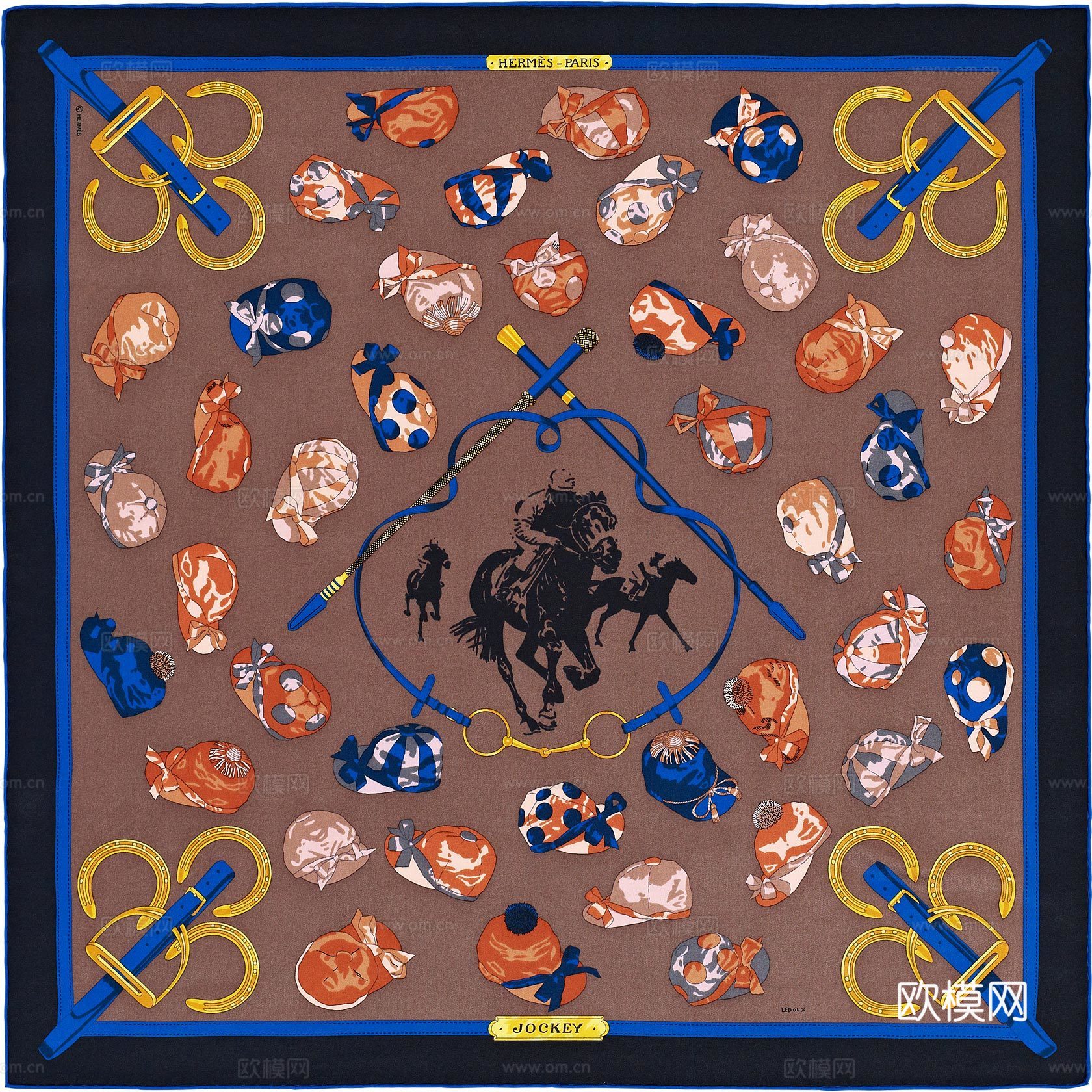 国外高端丝巾面料印花图案1181下载