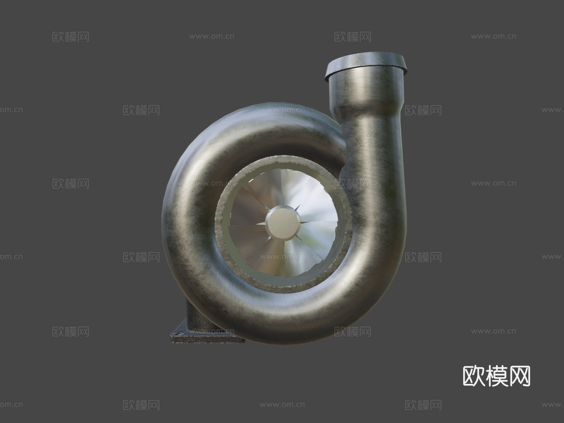 基础涡轮增压器3d模型下载（渲染图6）