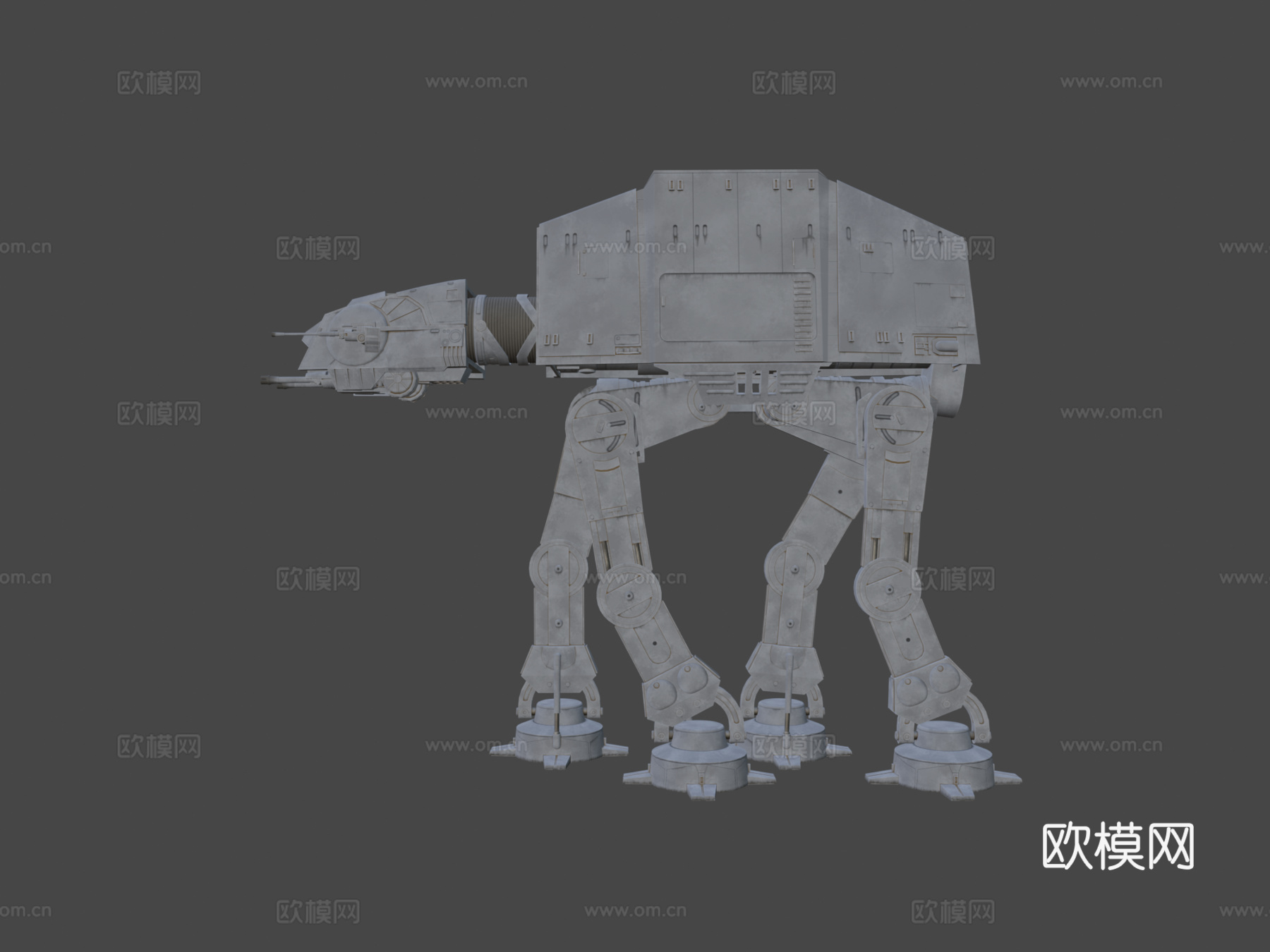 帝国ATAT步行机  星球大战3d模型下载（渲染图8）