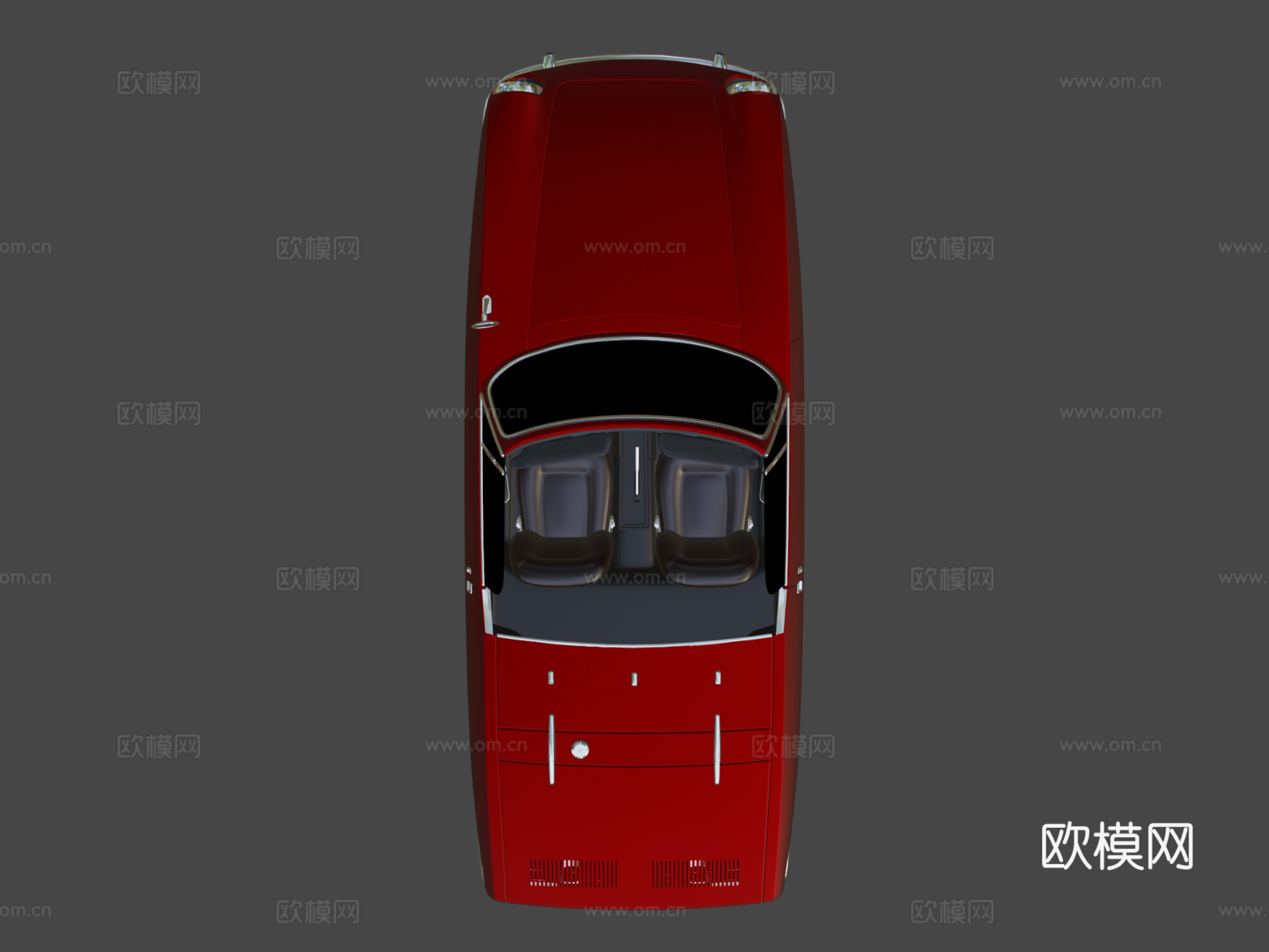 菲亚特 850 蜘蛛3d模型下载（渲染图7）