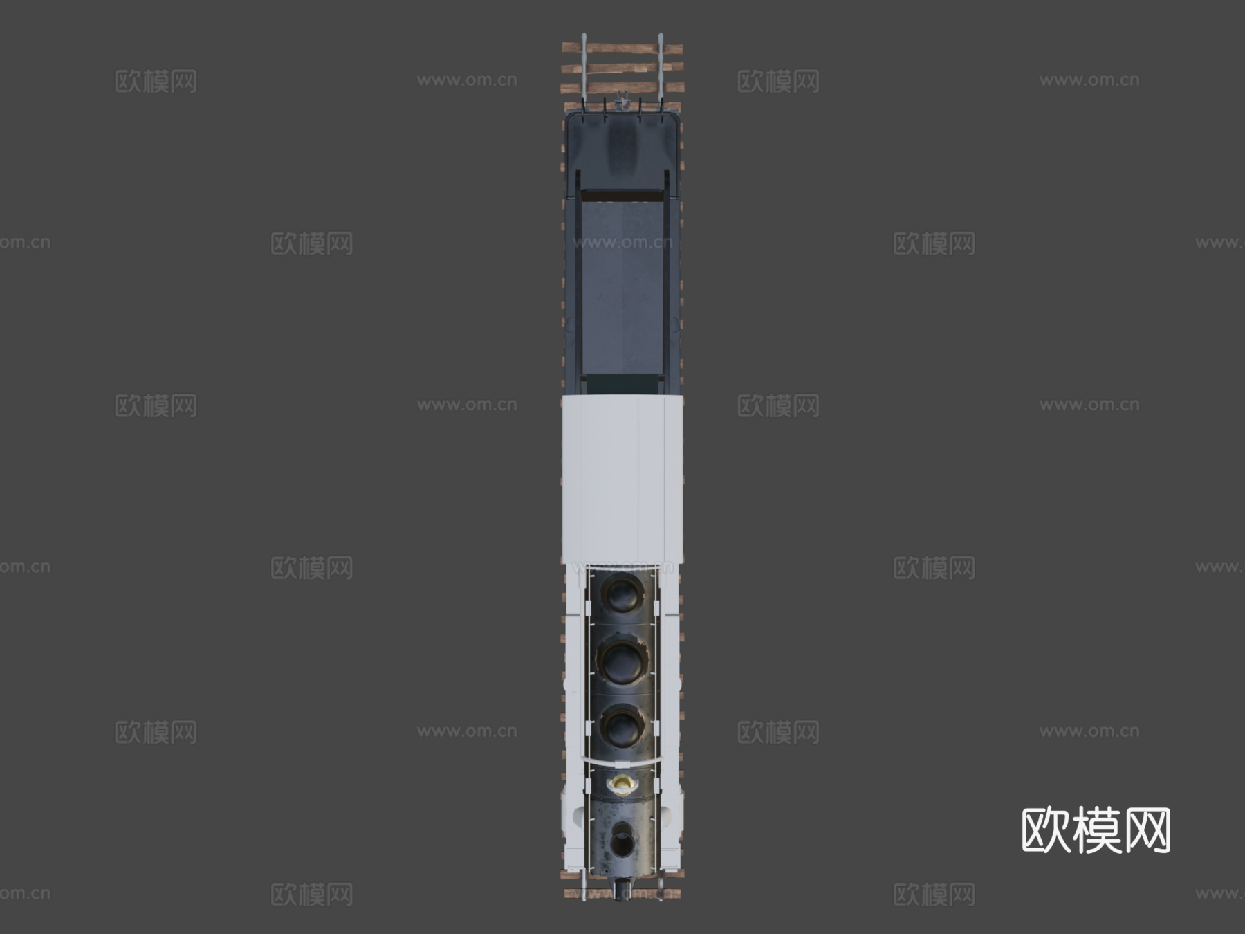 蒸汽火车3d模型下载（渲染图7）