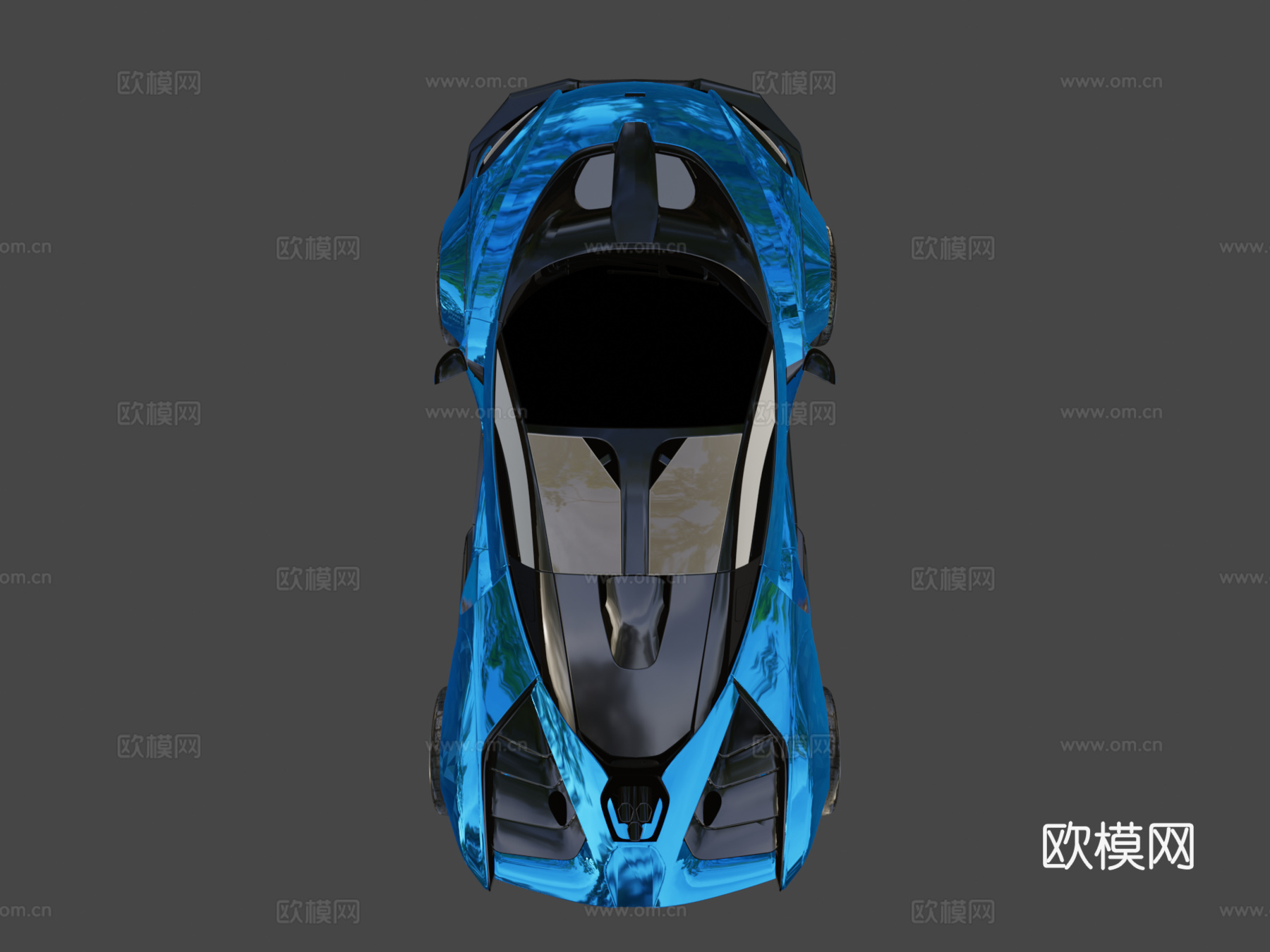 英尺迈凯伦塞纳Crxw宽体套件3d模型下载（渲染图7）